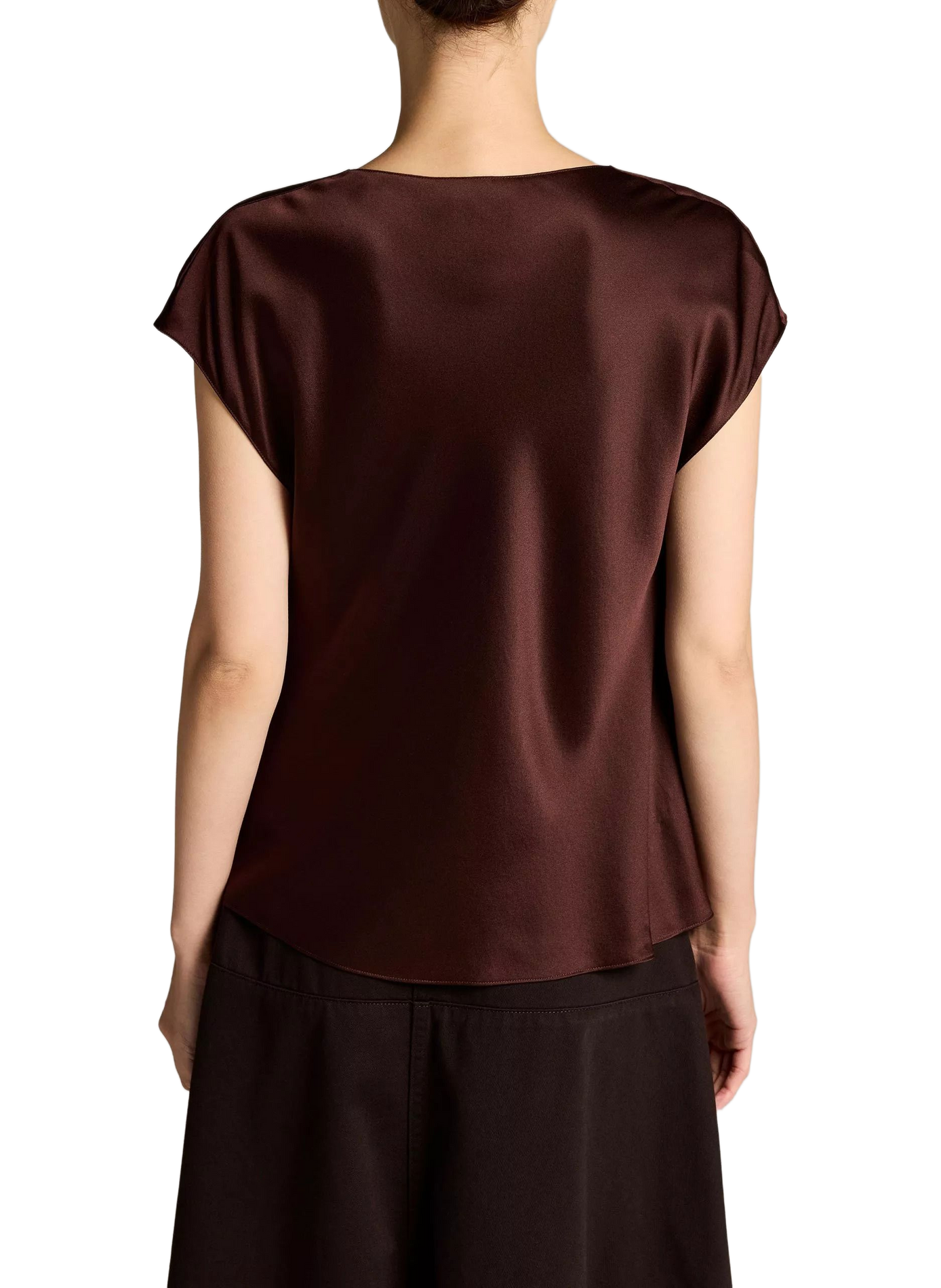 Blouse fluide en soie VINCE Red