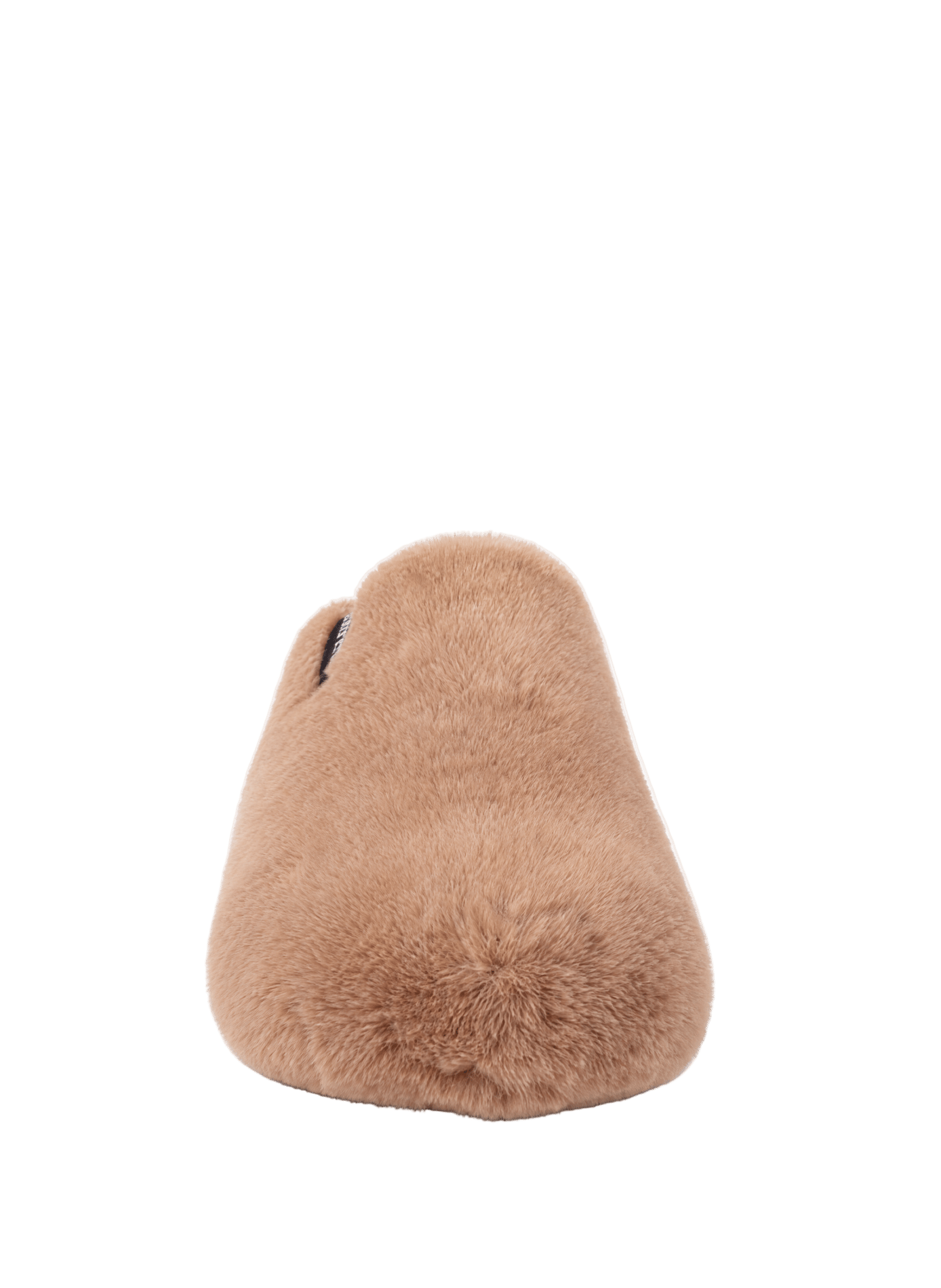 Round-toe faux-fur mules VERBENAS Beige