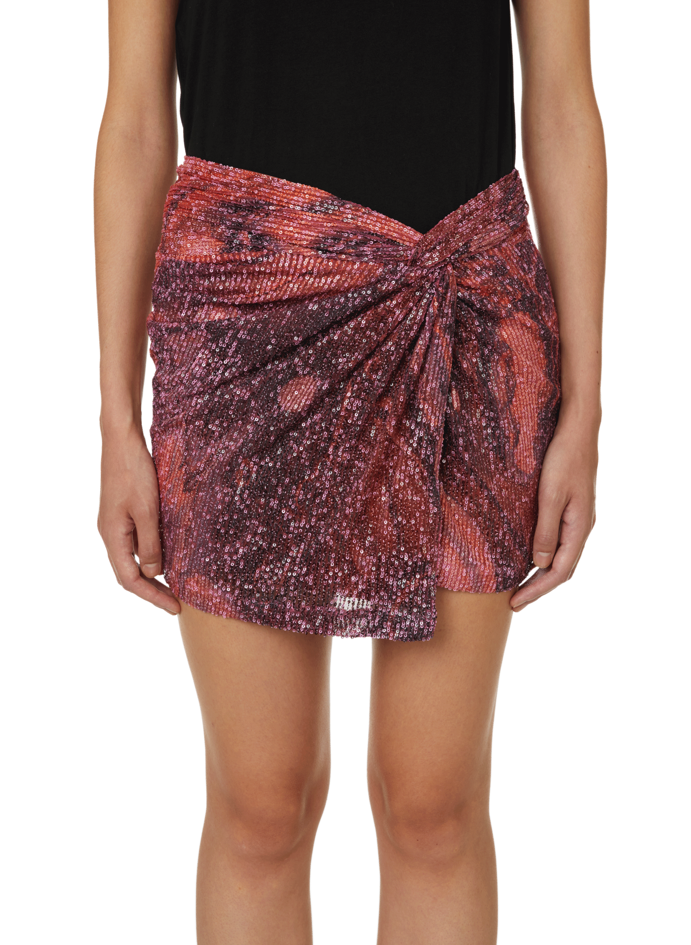 IN THE MOOD FOR LOVE Minijupe à sequins Rose