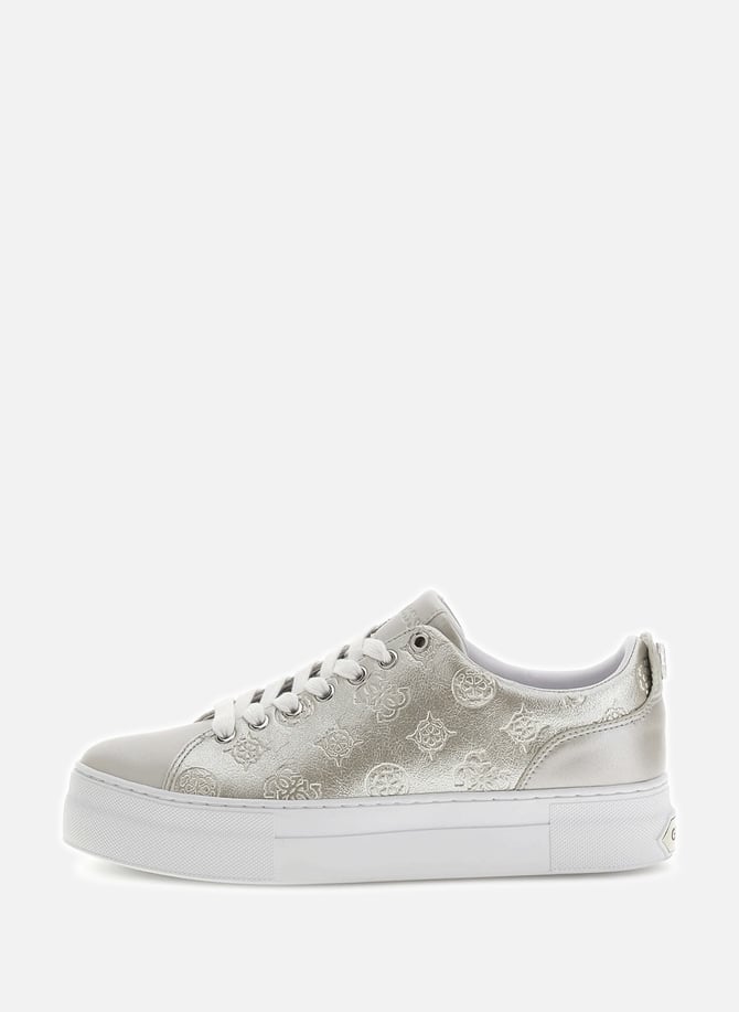 Guess top silver sneakers