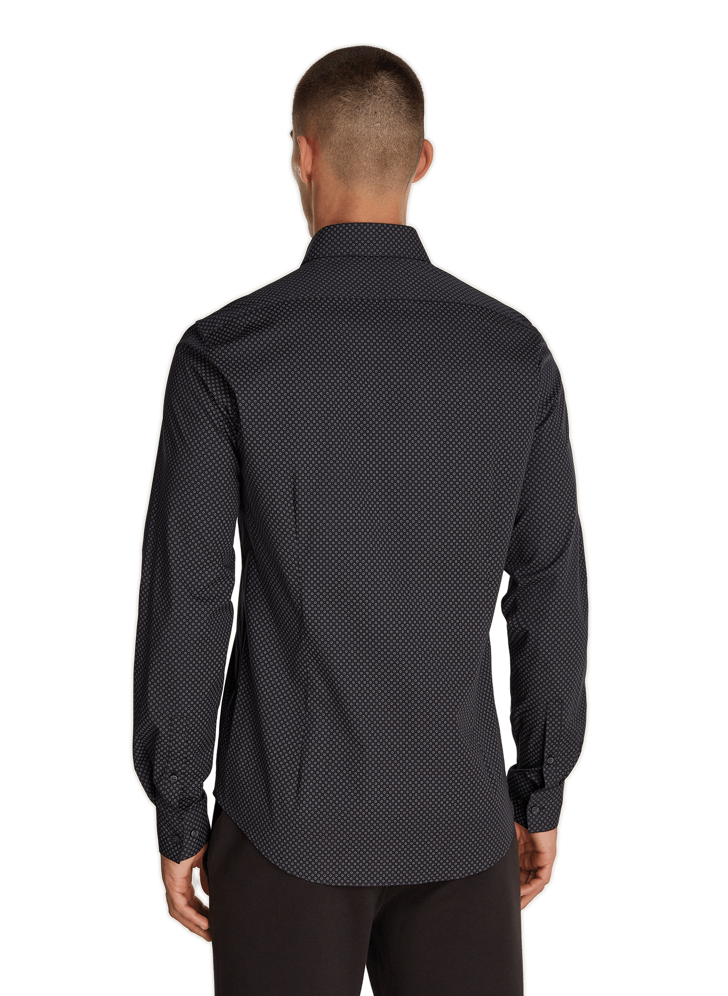 Chemise slim imprimée  CALVIN KLEIN Noir