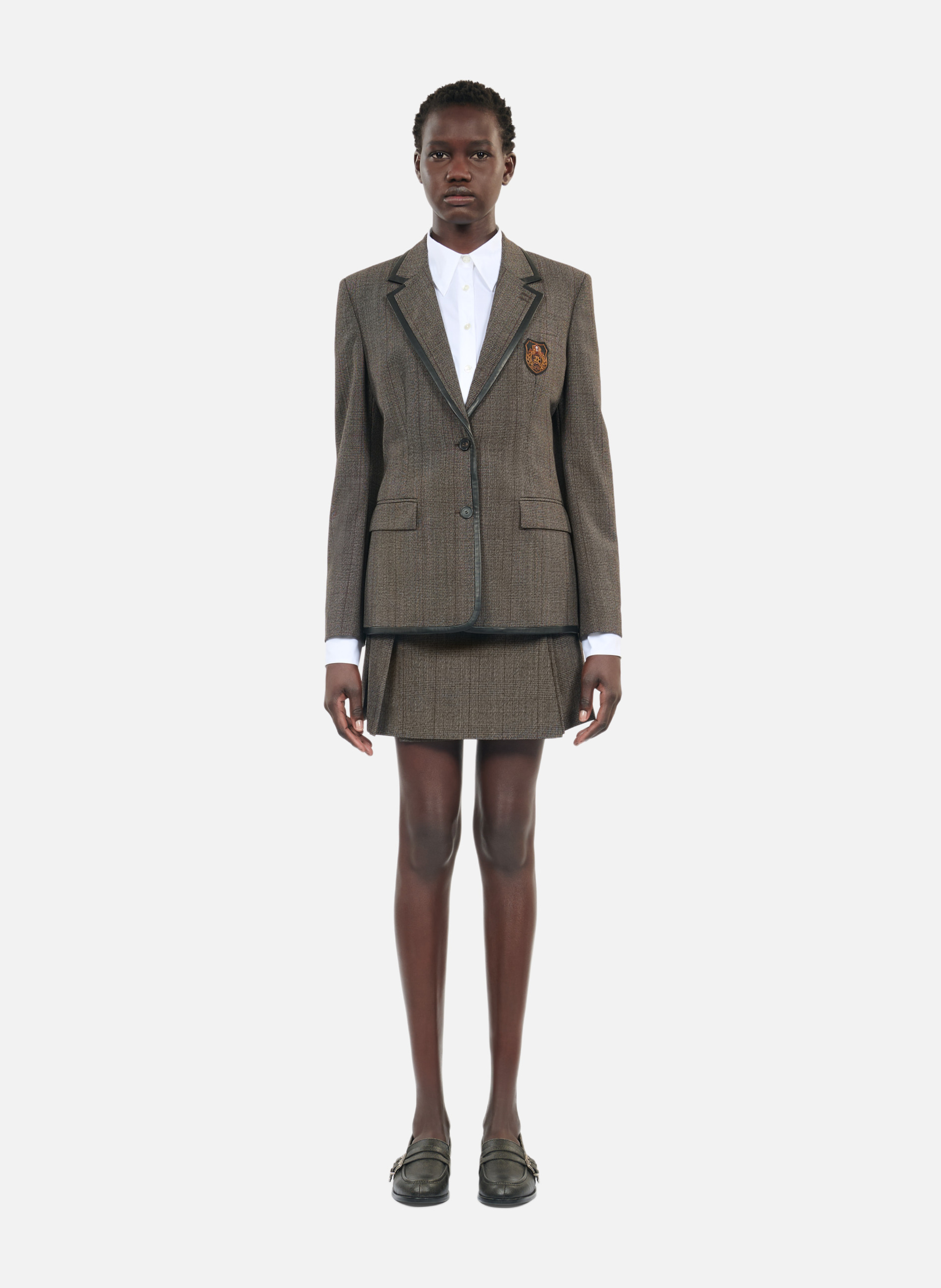 Veste prince de galles THE KOOPLES Marron