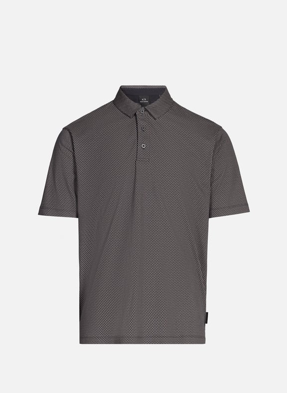 Patterned polo Blue by ARMANI EXCHANGE ARMANI EXCHANGE Patterned polo Blue