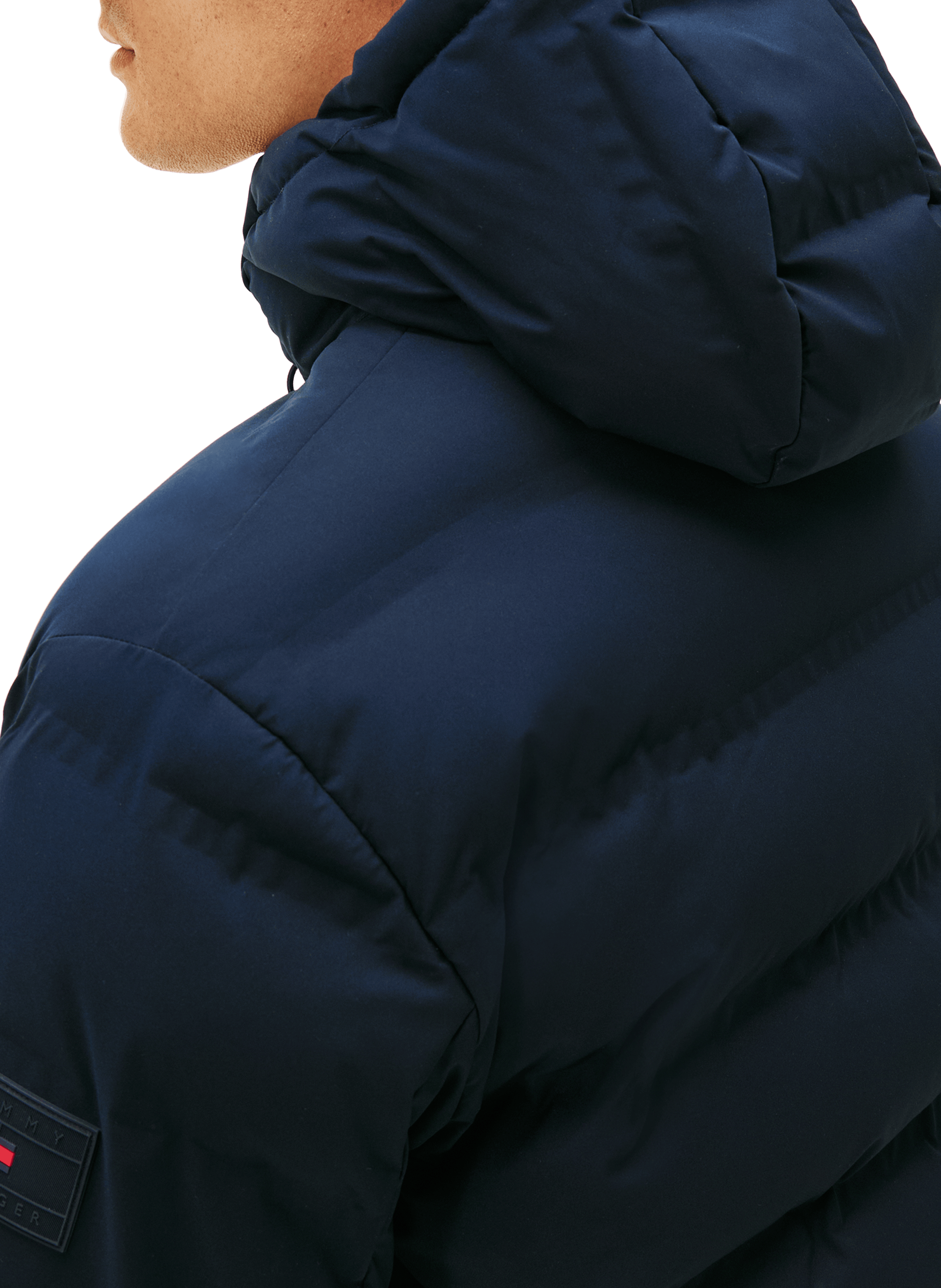 Quilted hooded parka TOMMY HILFIGER Blue