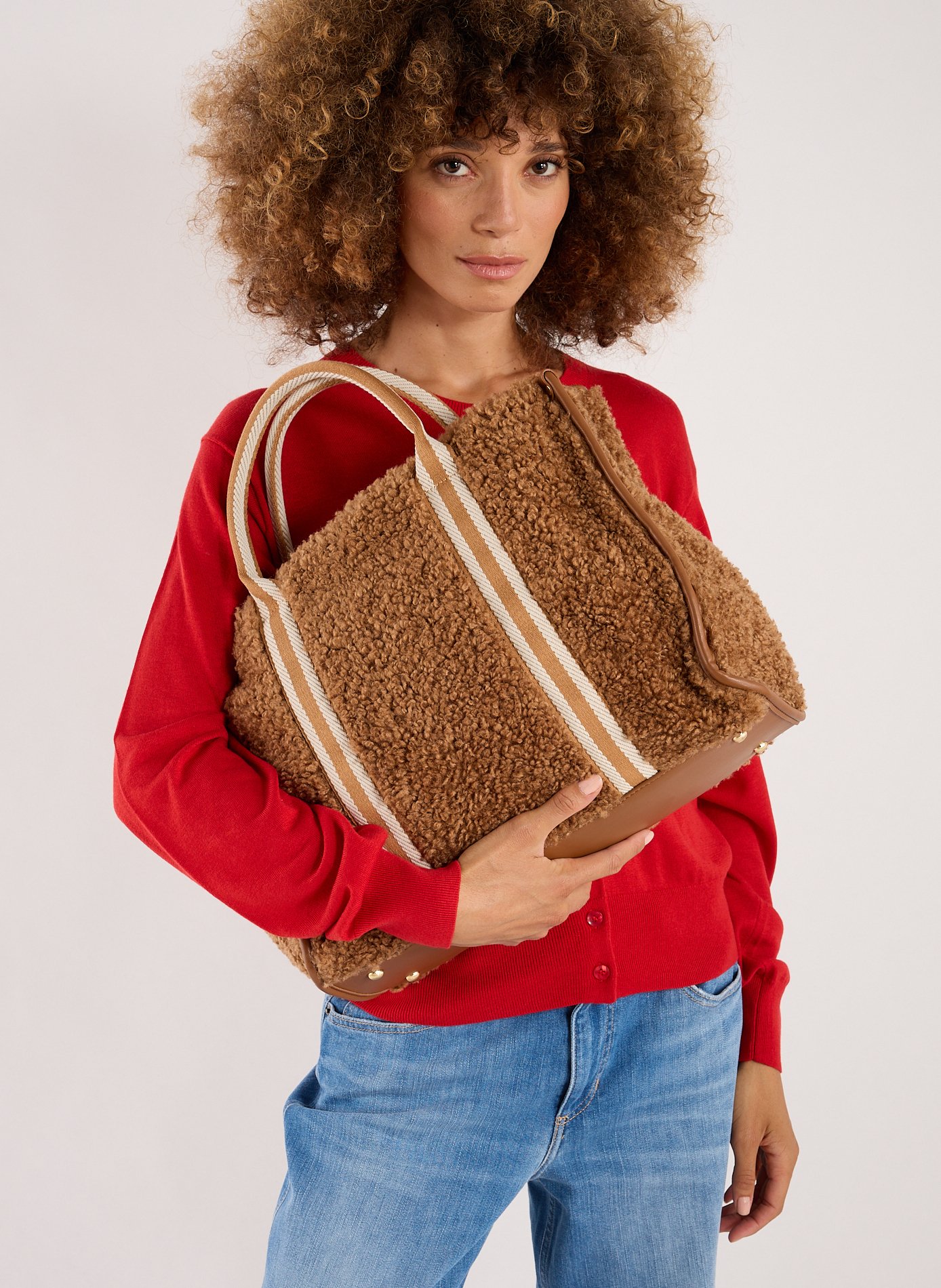 Sac cabas Delicia AU PRINTEMPS PARIS Marron