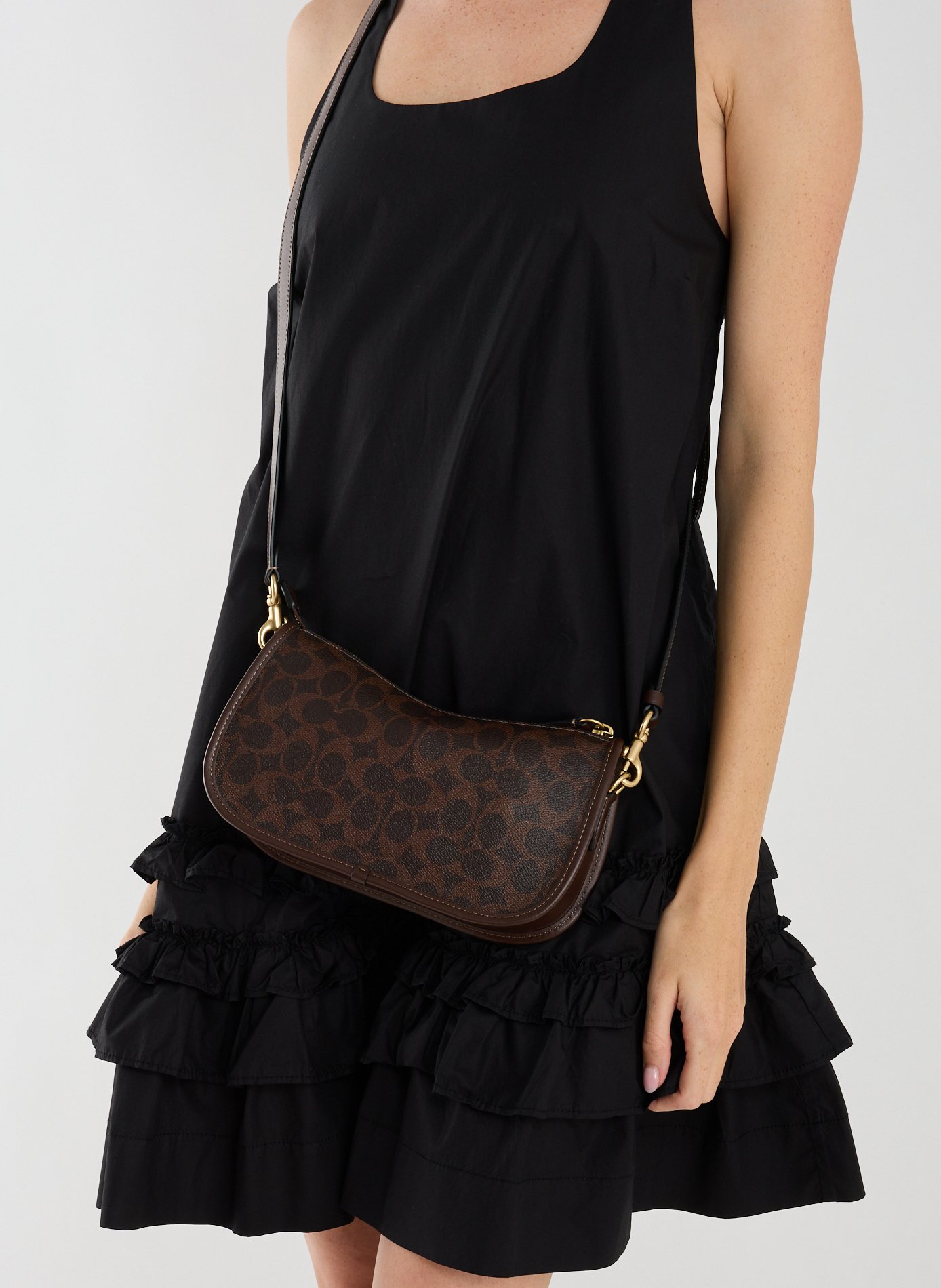 Sac Waverly en toile Exclusive COACH Marron