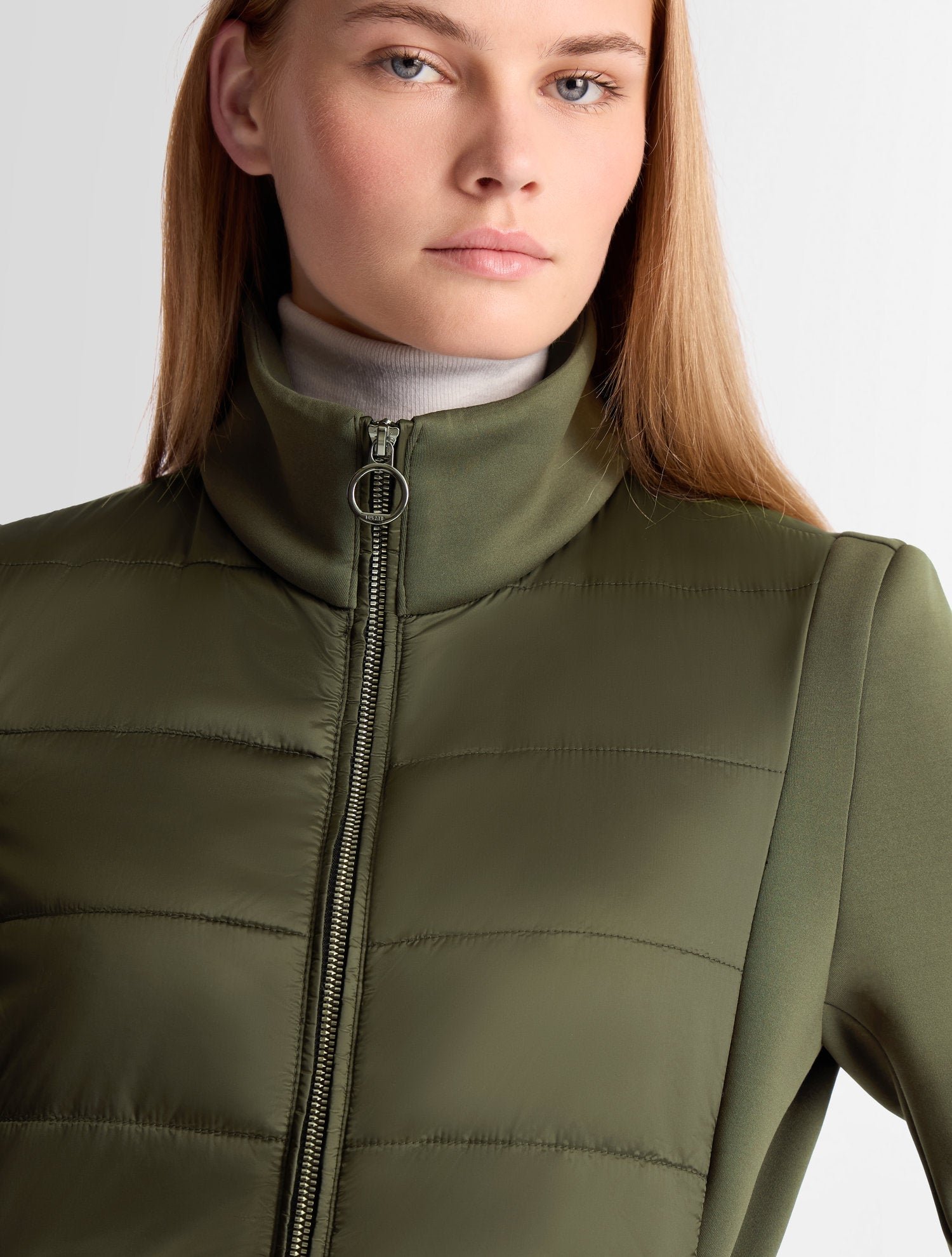 Veste linn col montant coupe regular FUSALP Vert