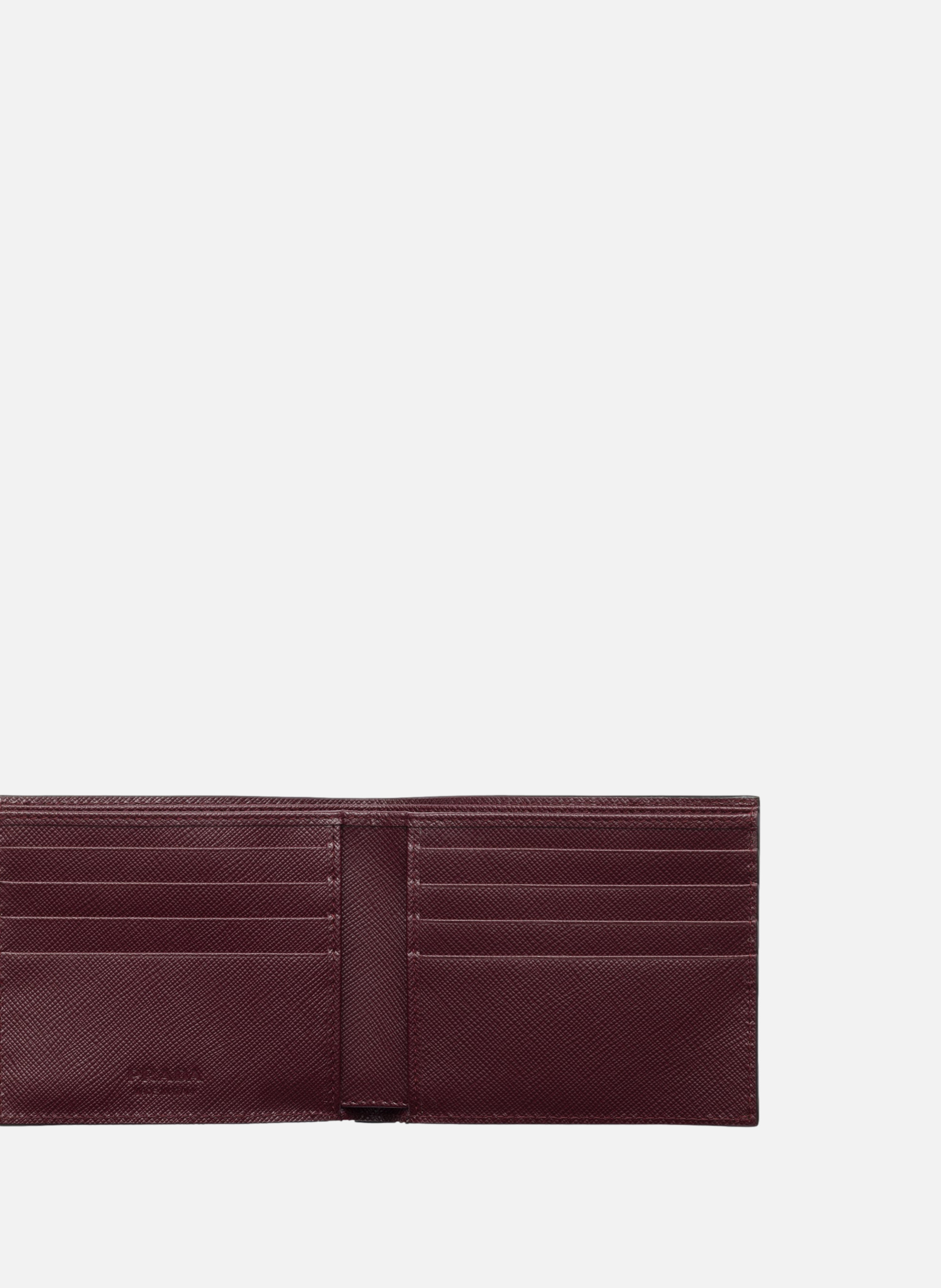 Portefeuille en cuir PRADA Vert