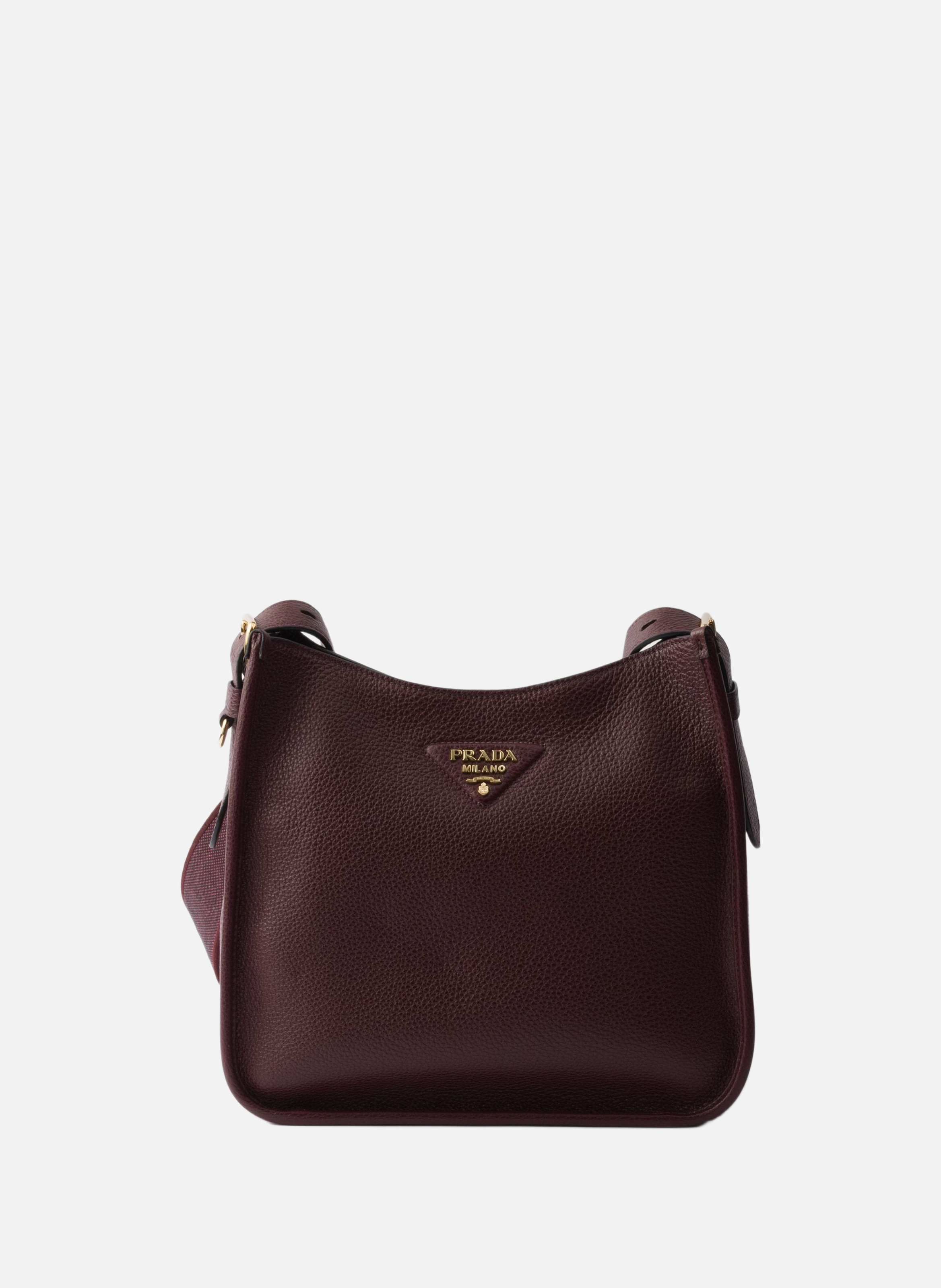 Sac en cuir PRADA Rouge