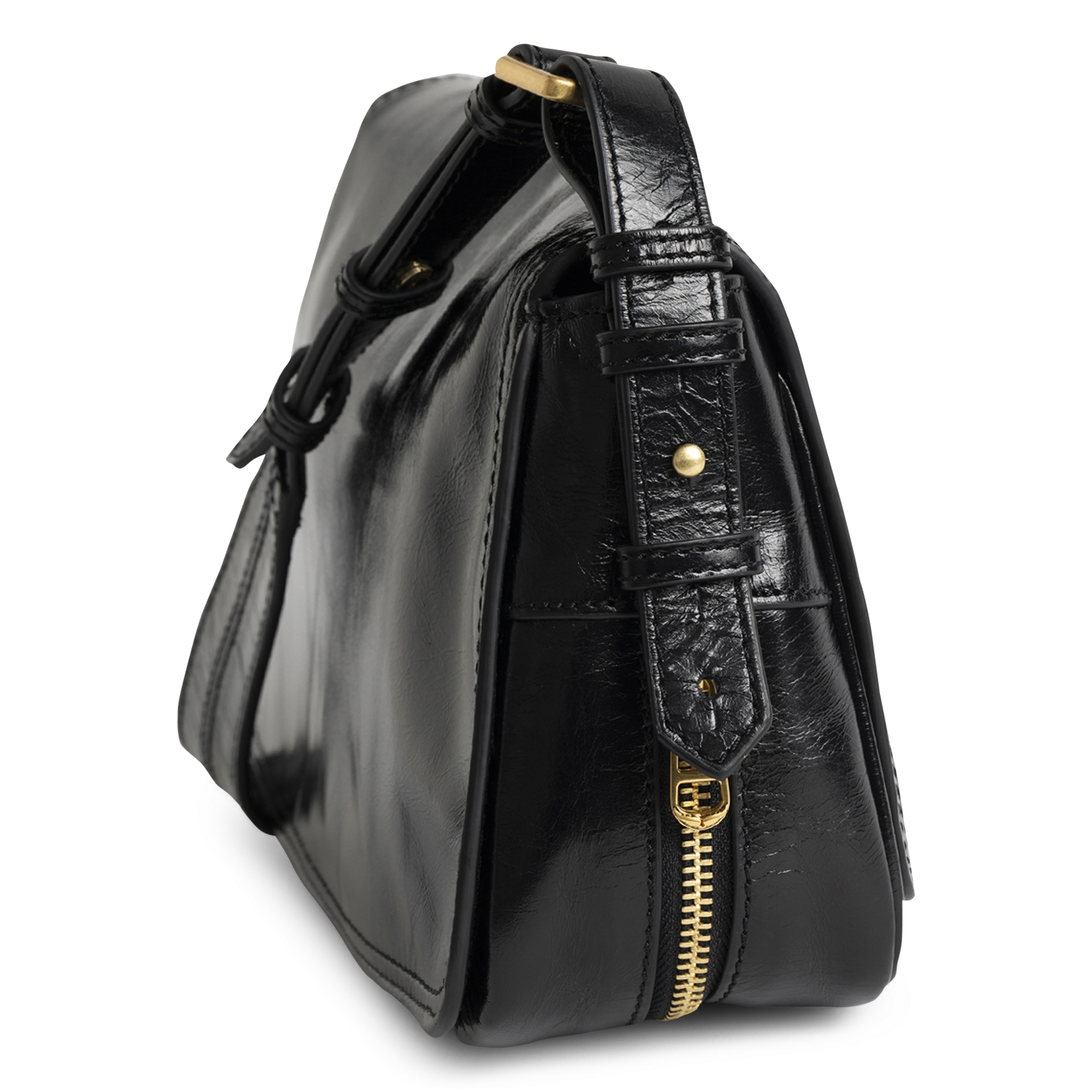 Sac porté épaule en cuir le zouzou ZADIG&VOLTAIRE Noir