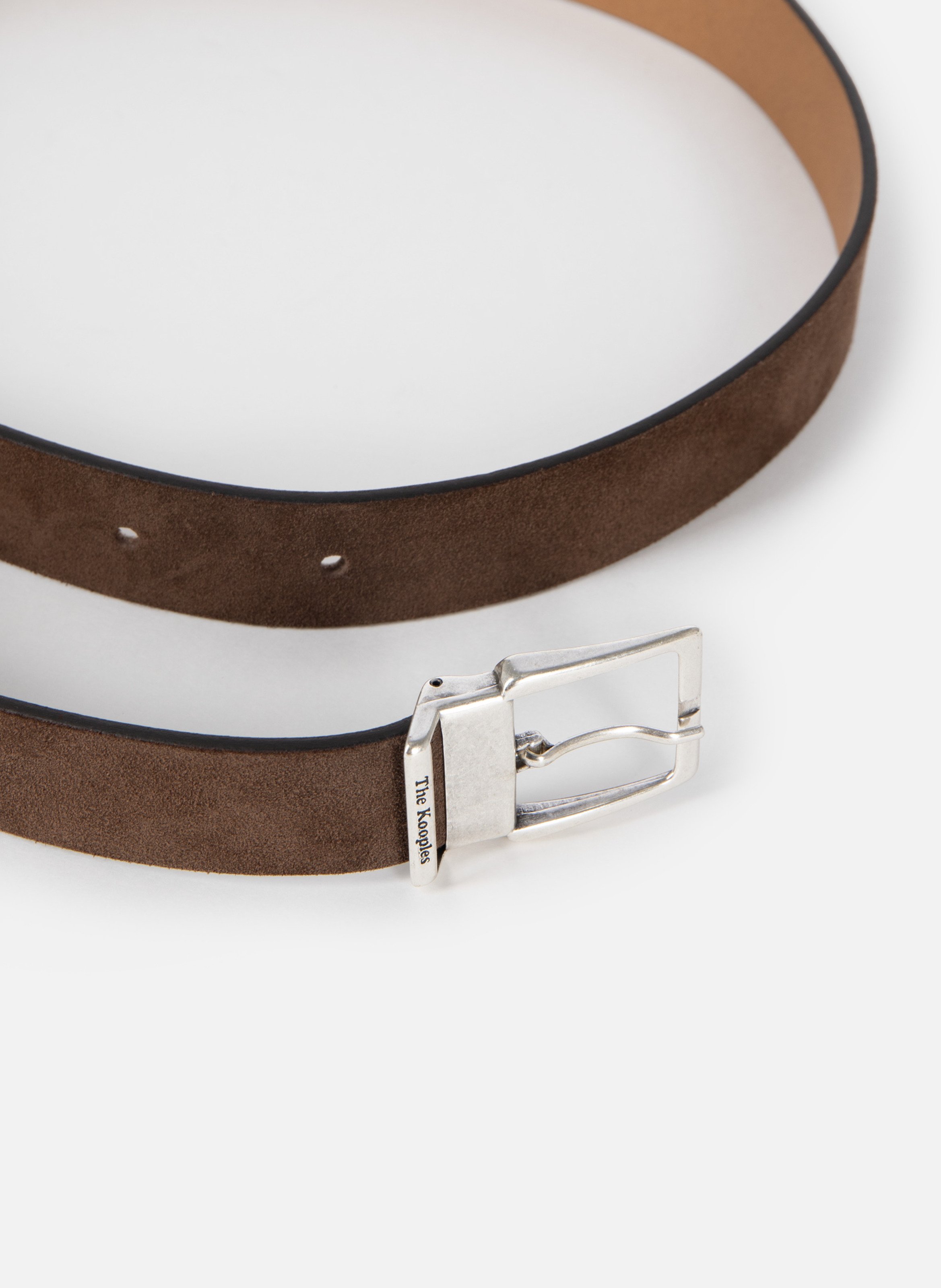 Ceinture en suède THE KOOPLES Marron