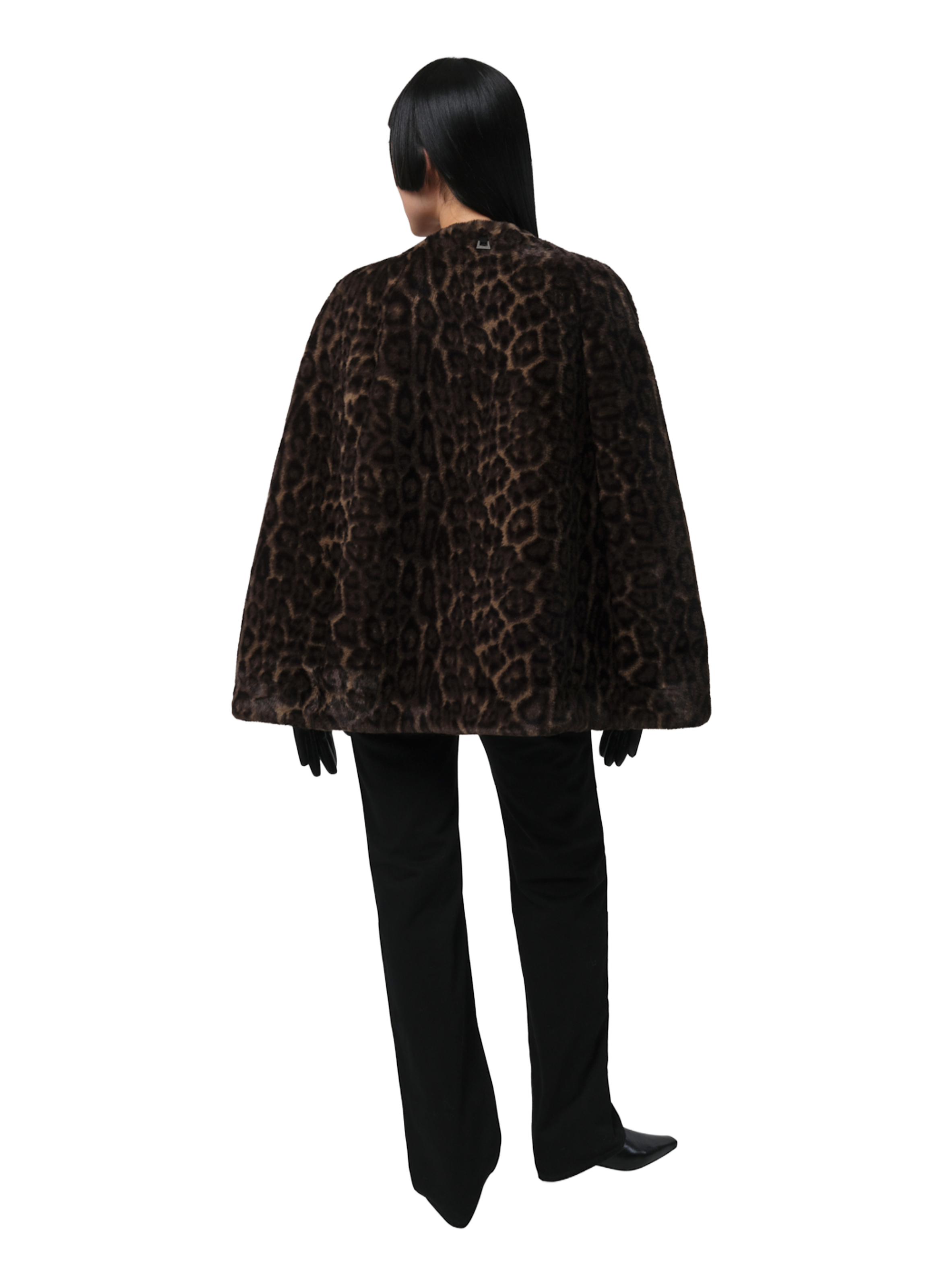 Sleeveless leopard print coat APPARIS Multicolour