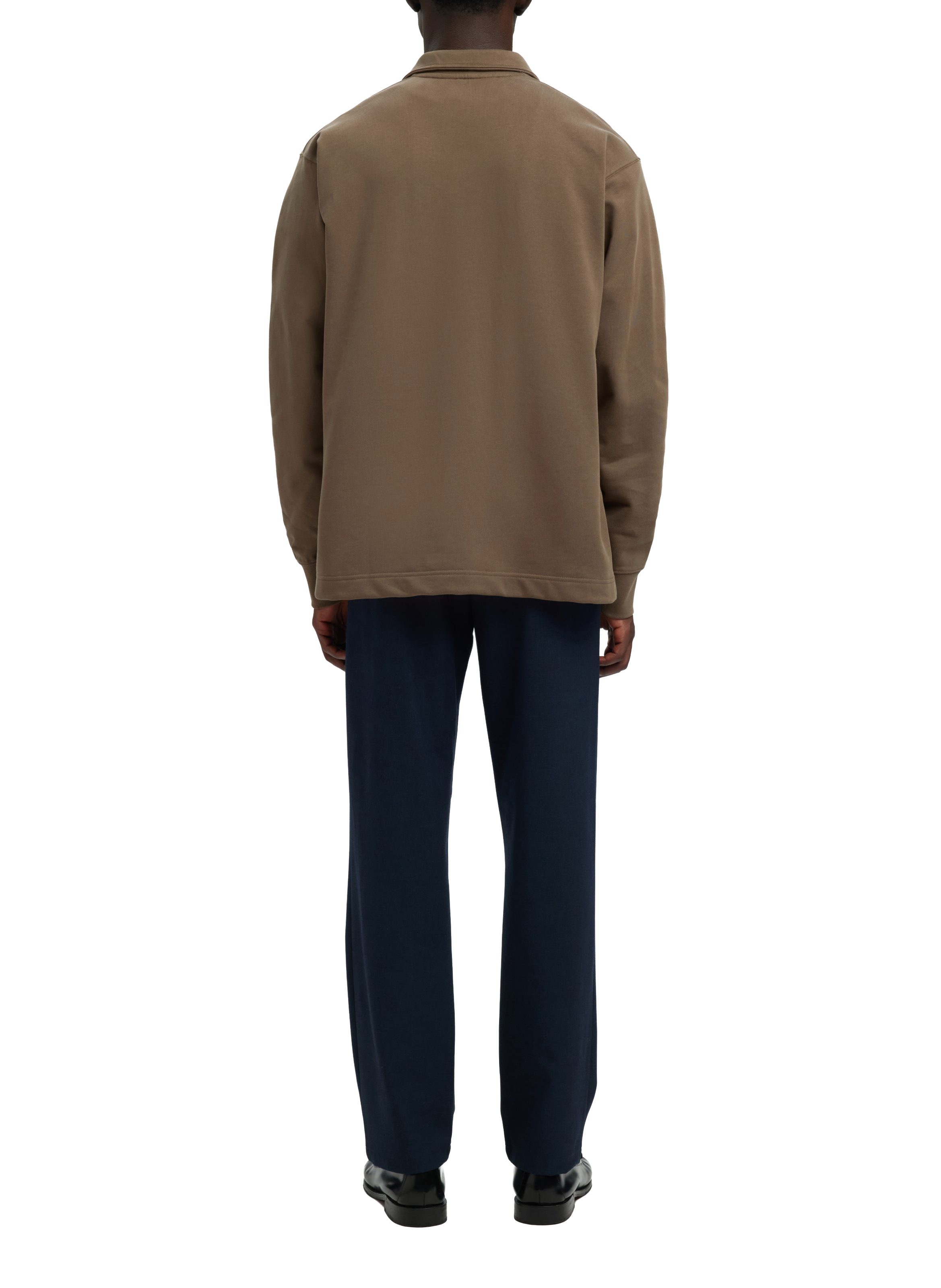 Cotton sweatshirt SELECTED Brown