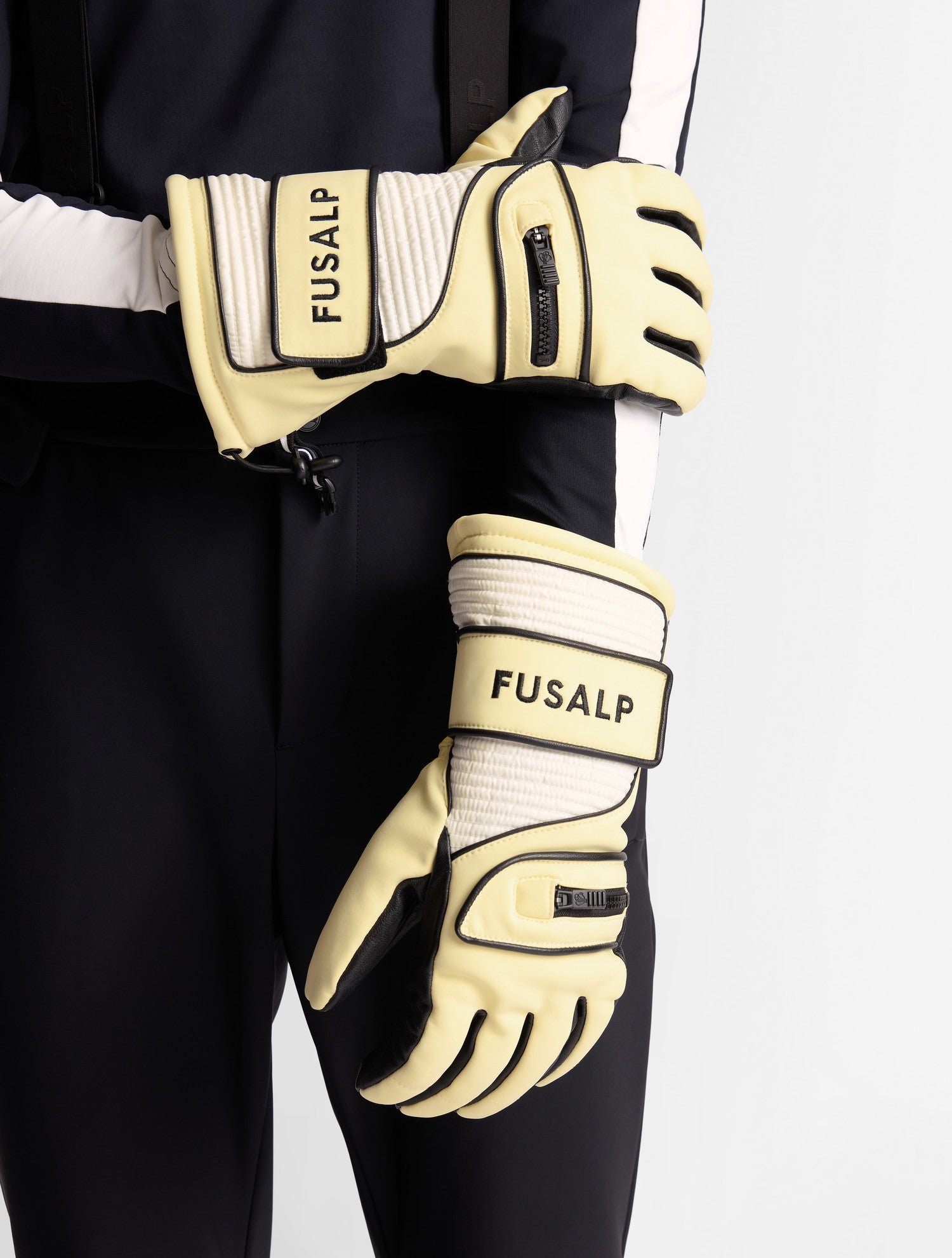 Gants de ski slalom glove coupe regular FUSALP Jaune