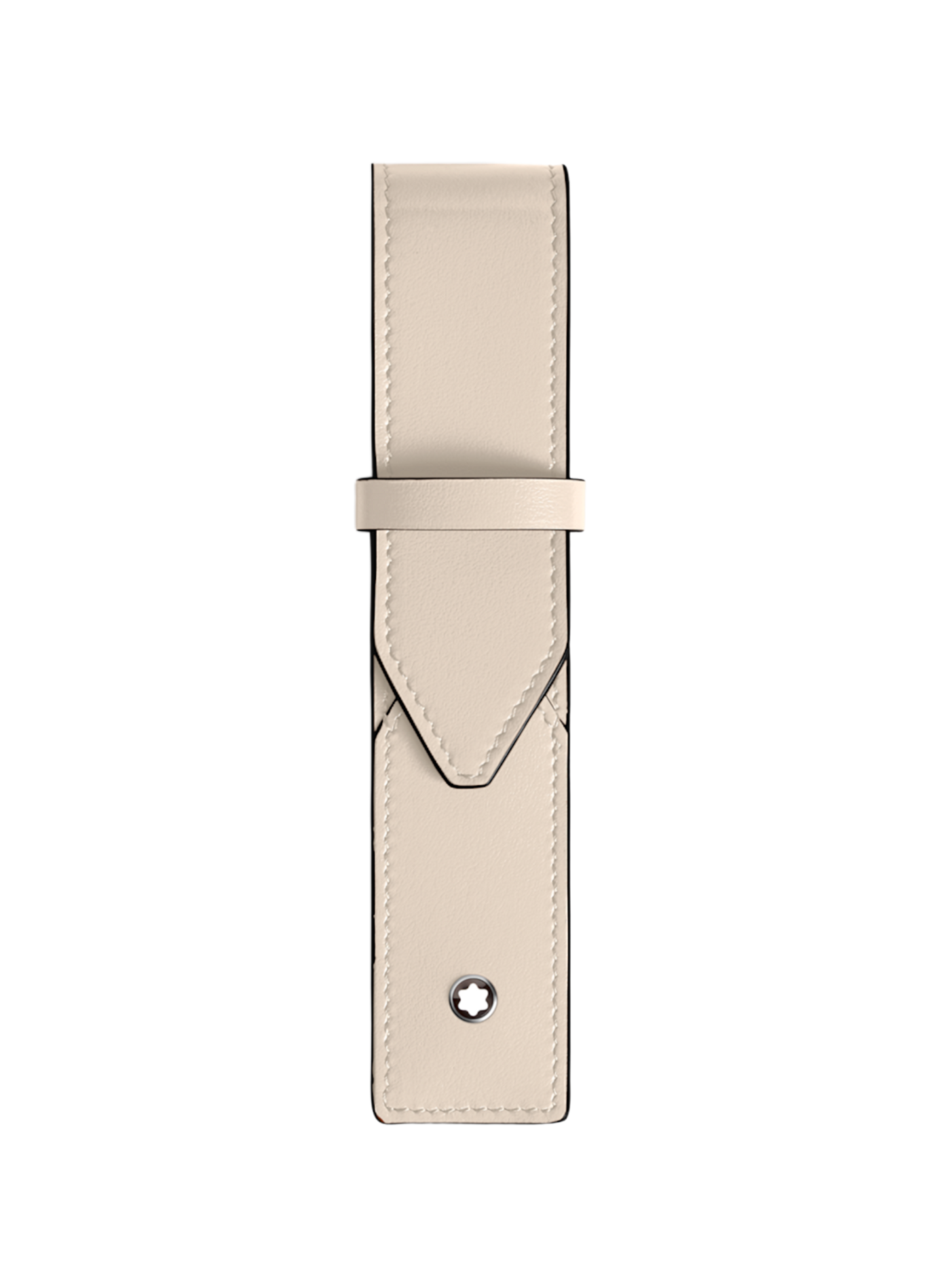 Leather flap pen holder MONTBLANC Beige