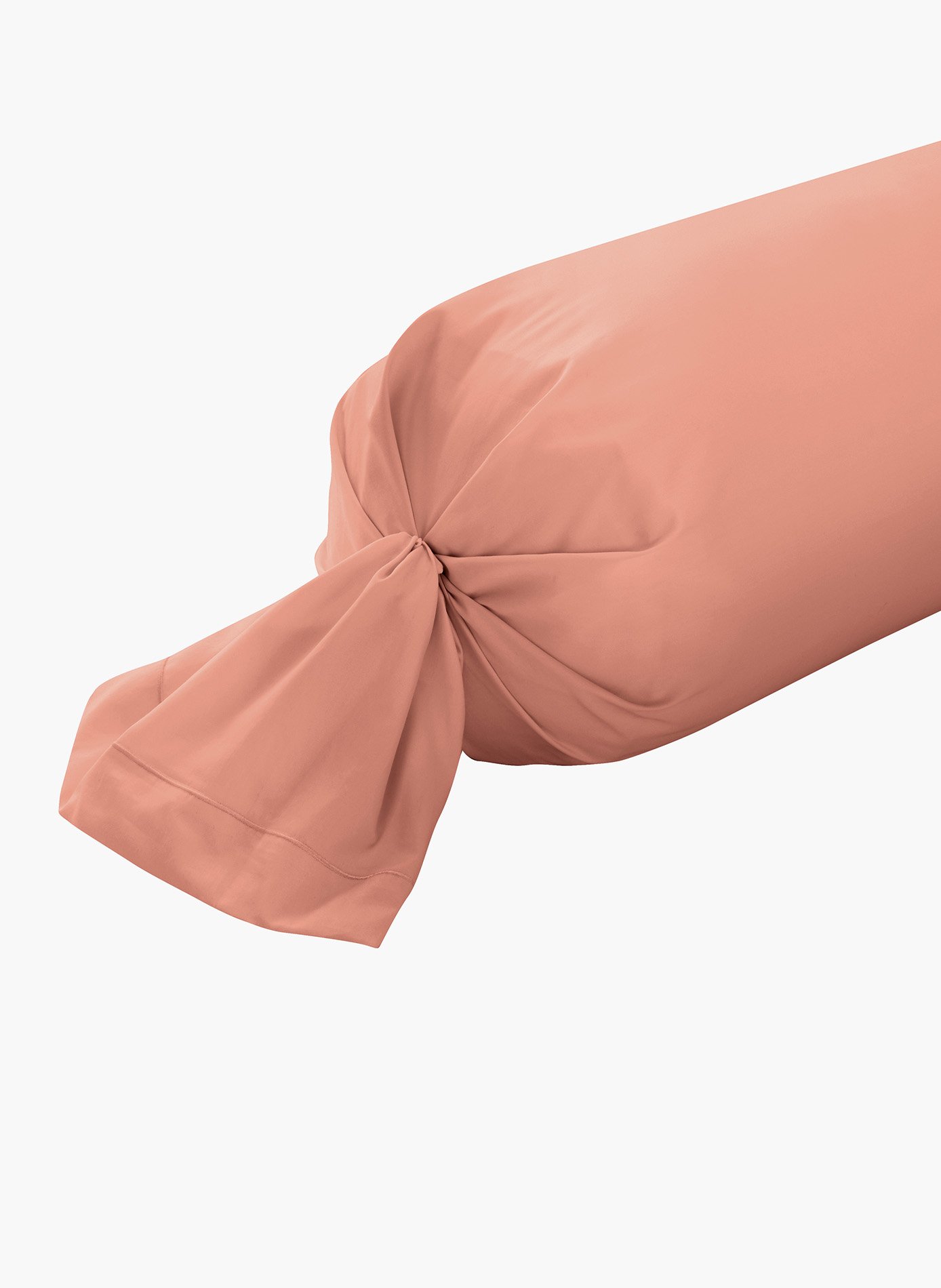 Taie de traversin eclat cuivre ANNE DE SOLENE Orange