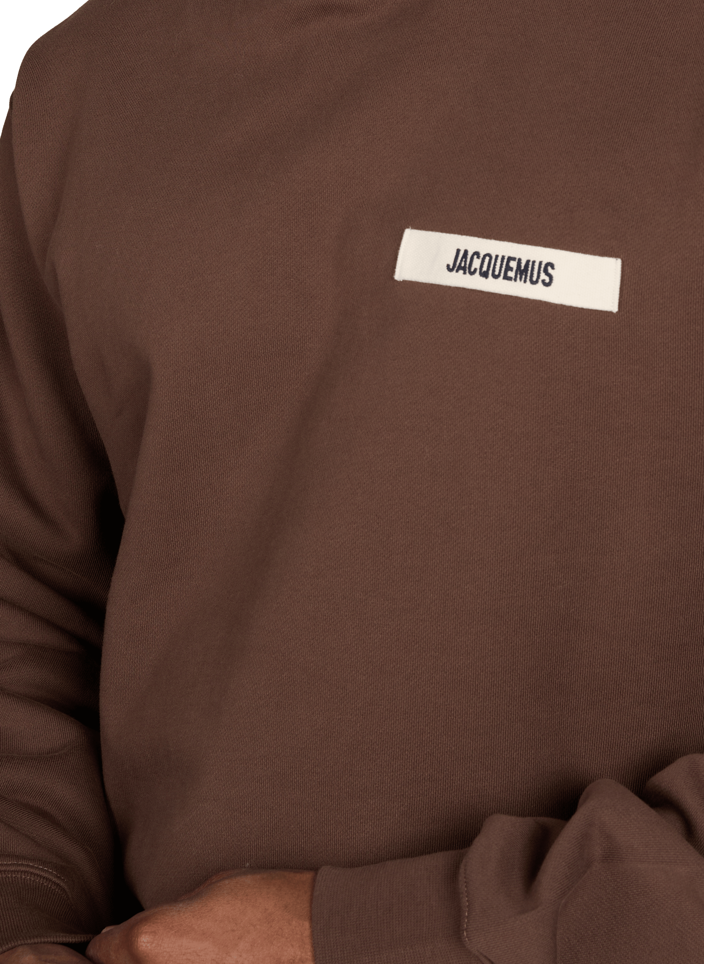 Loose-fit cotton sweatshirt JACQUEMUS Brown