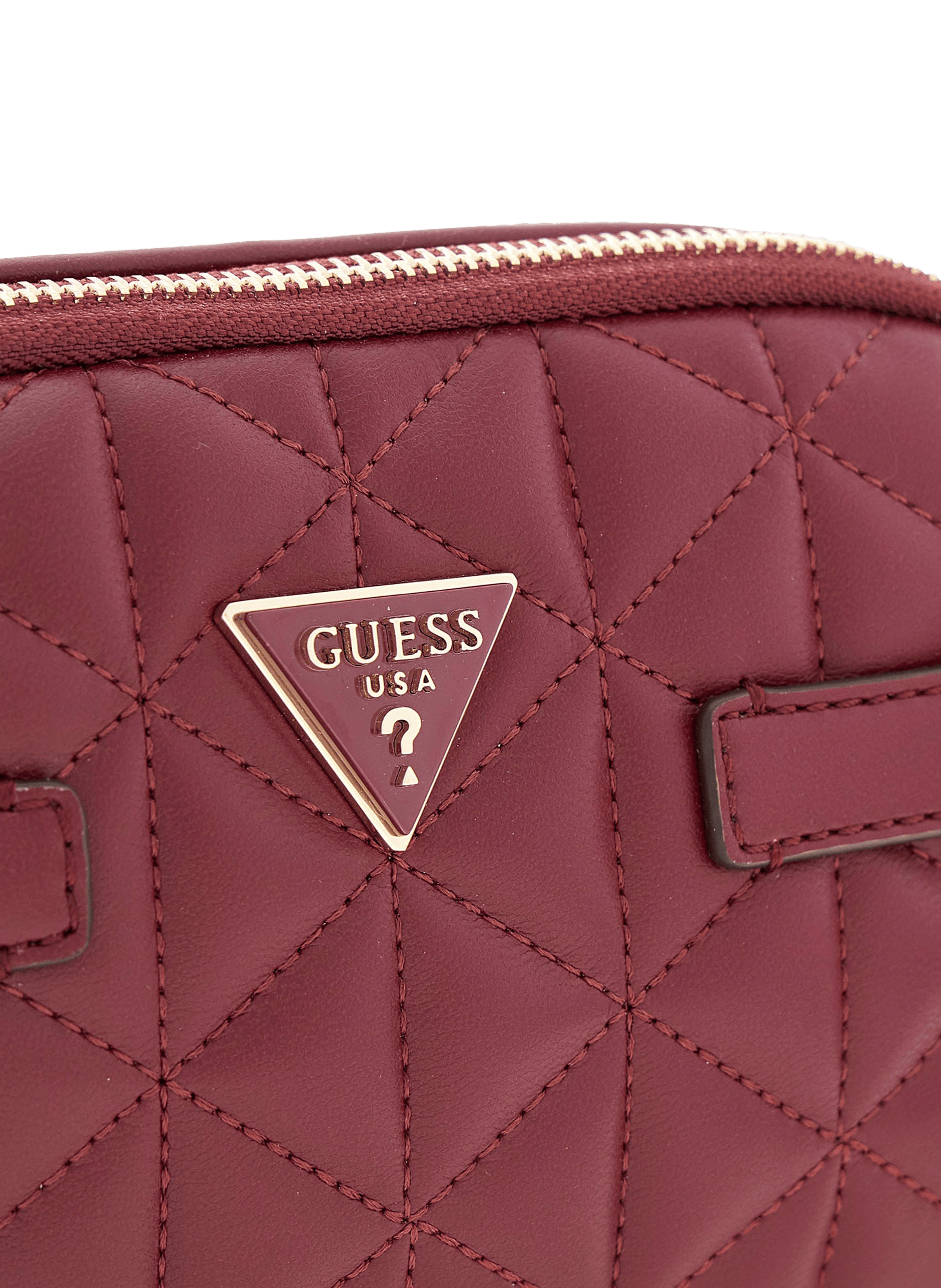 Mini quilted Paisleigh crossbody bag GUESS Red