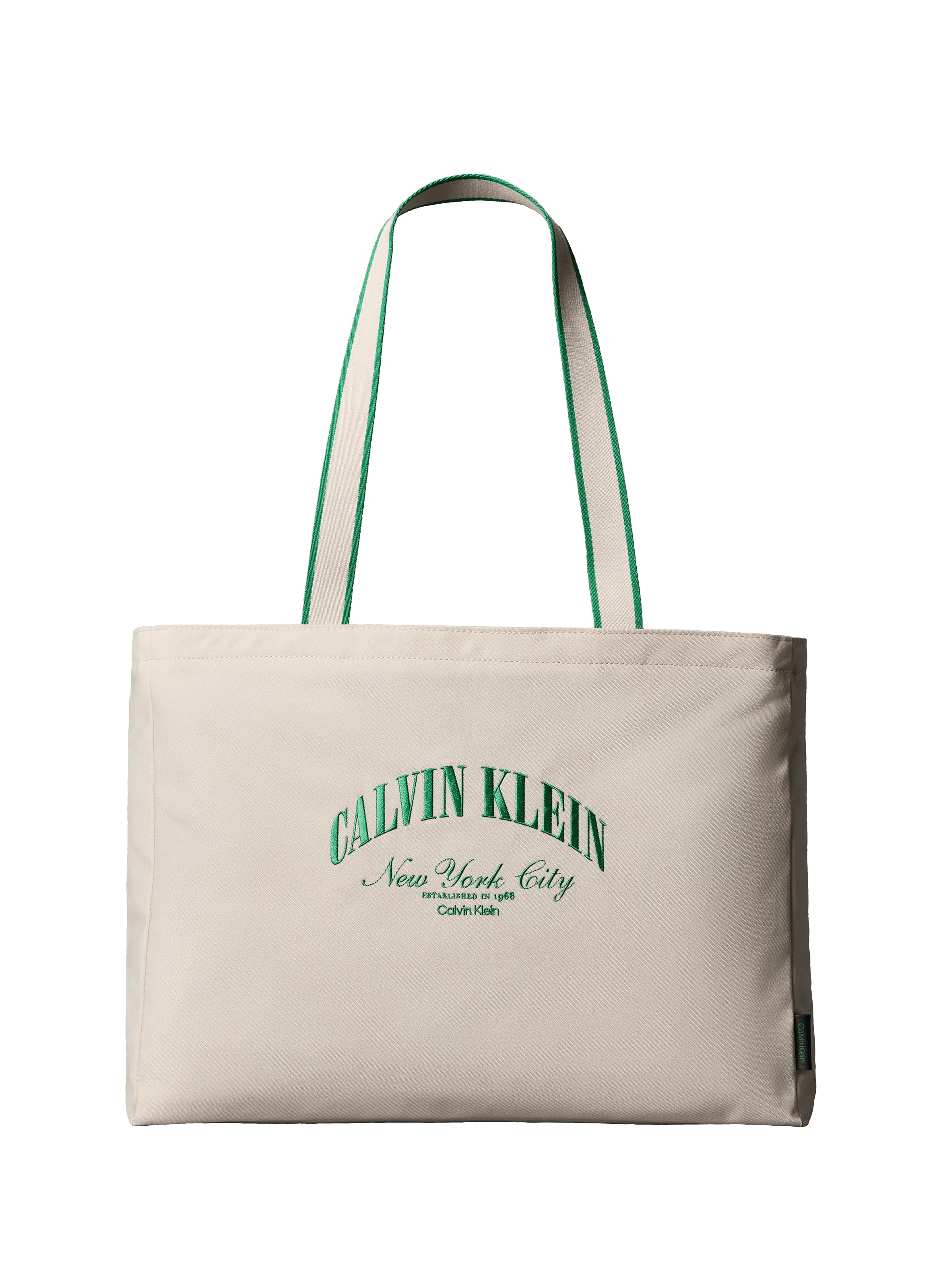 Logo tote bag CALVIN KLEIN Beige
