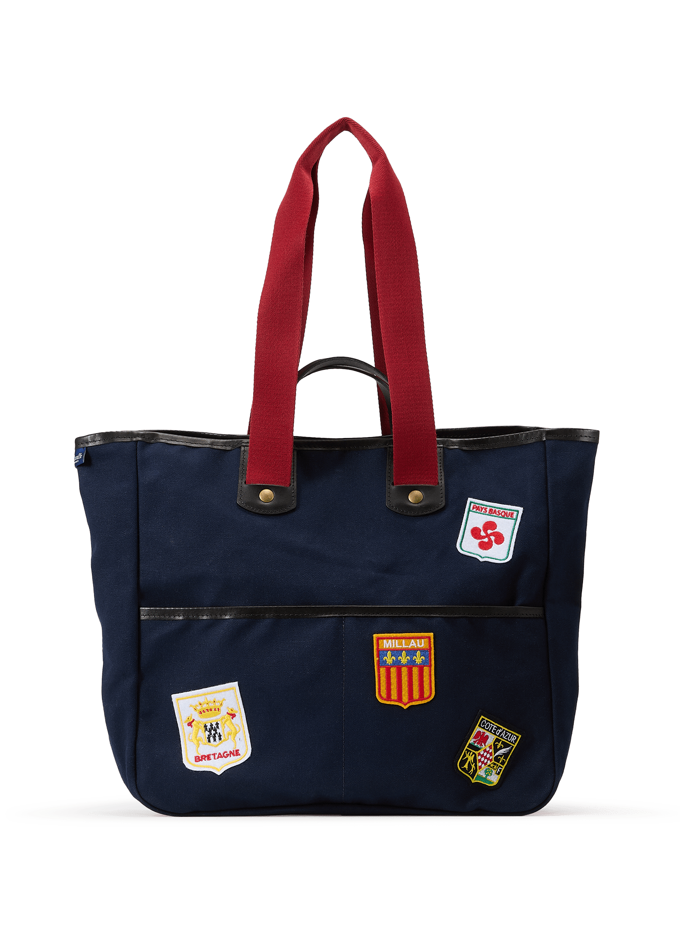Tote bag with cotton patches BLEU DE CHAUFFE Blue