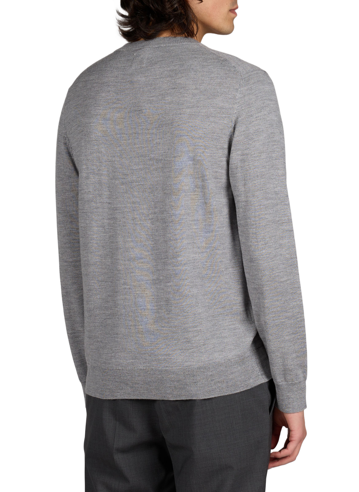 Fine merino wool jumper AU PRINTEMPS PARIS Grey