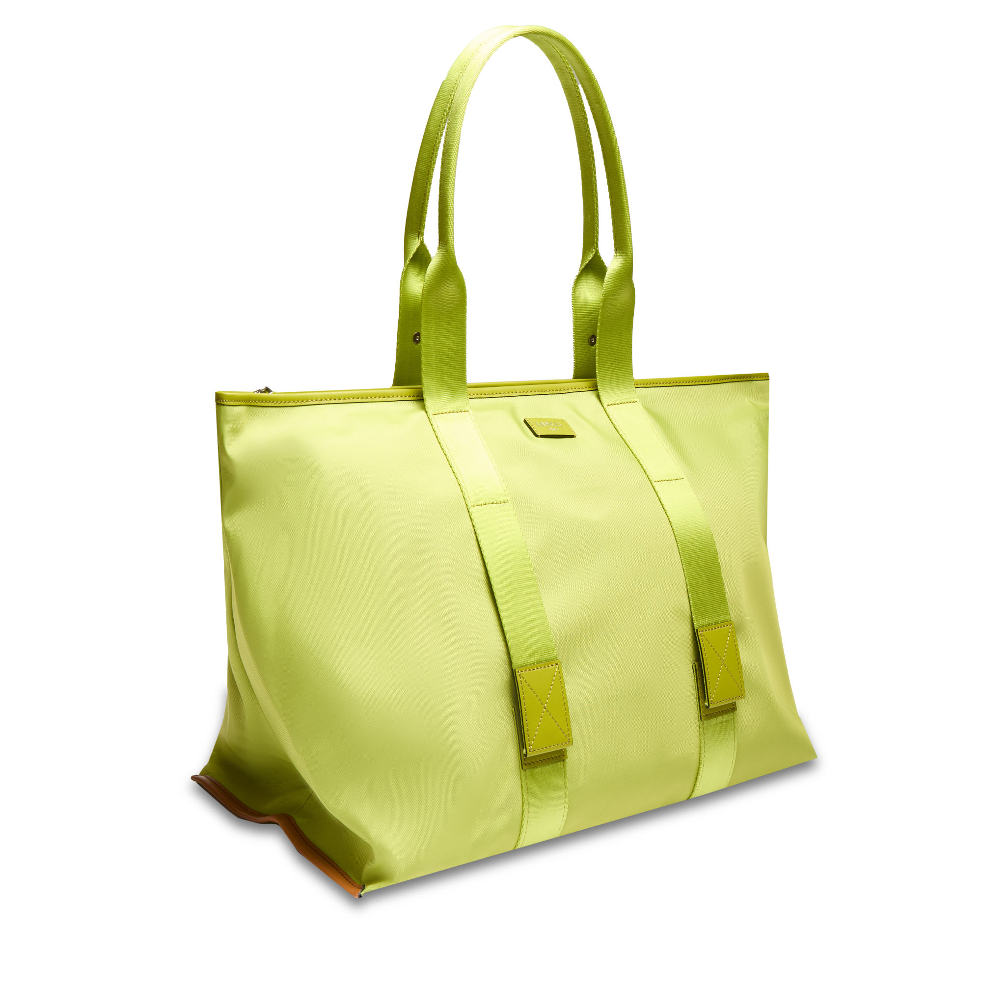 Sac cabas zippé l mistral rollable de lancel en nylon LANCEL Vert