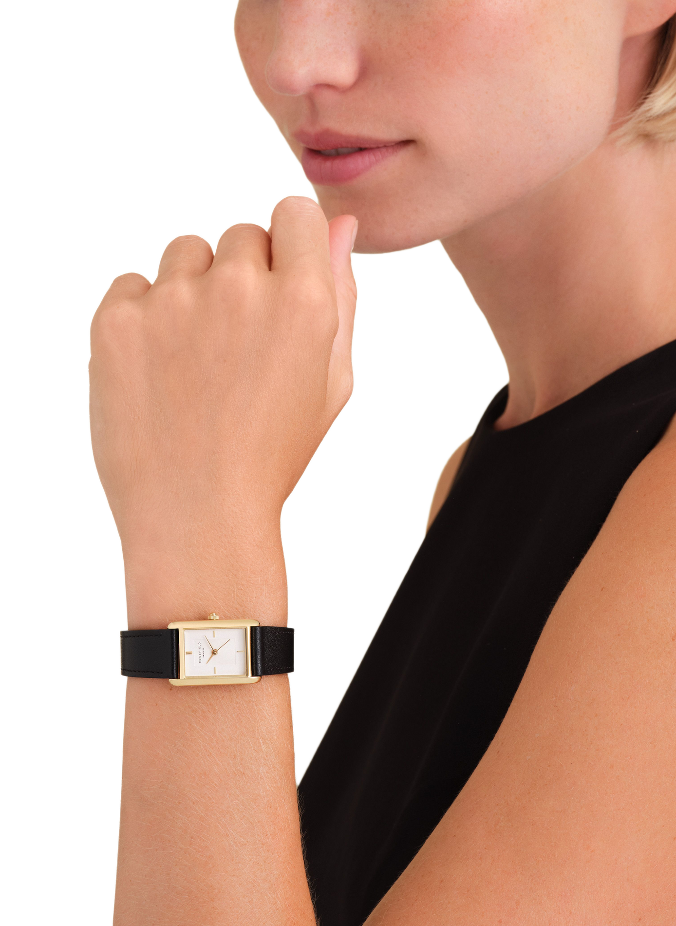 Montre analogique Heirloom en cuir ROSEFIELD Blanc