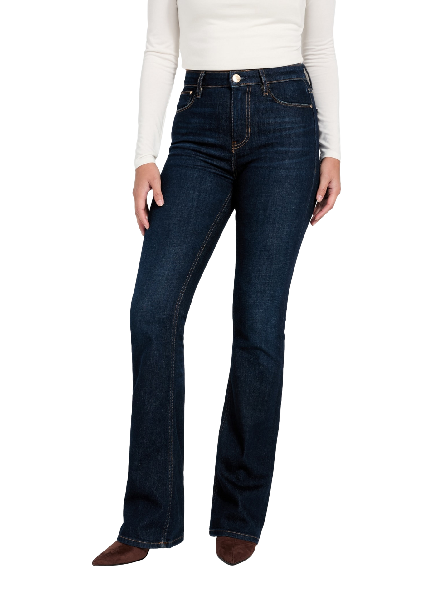 Sexy Flare Jeans aus Baumwollmischung GUESS Blau