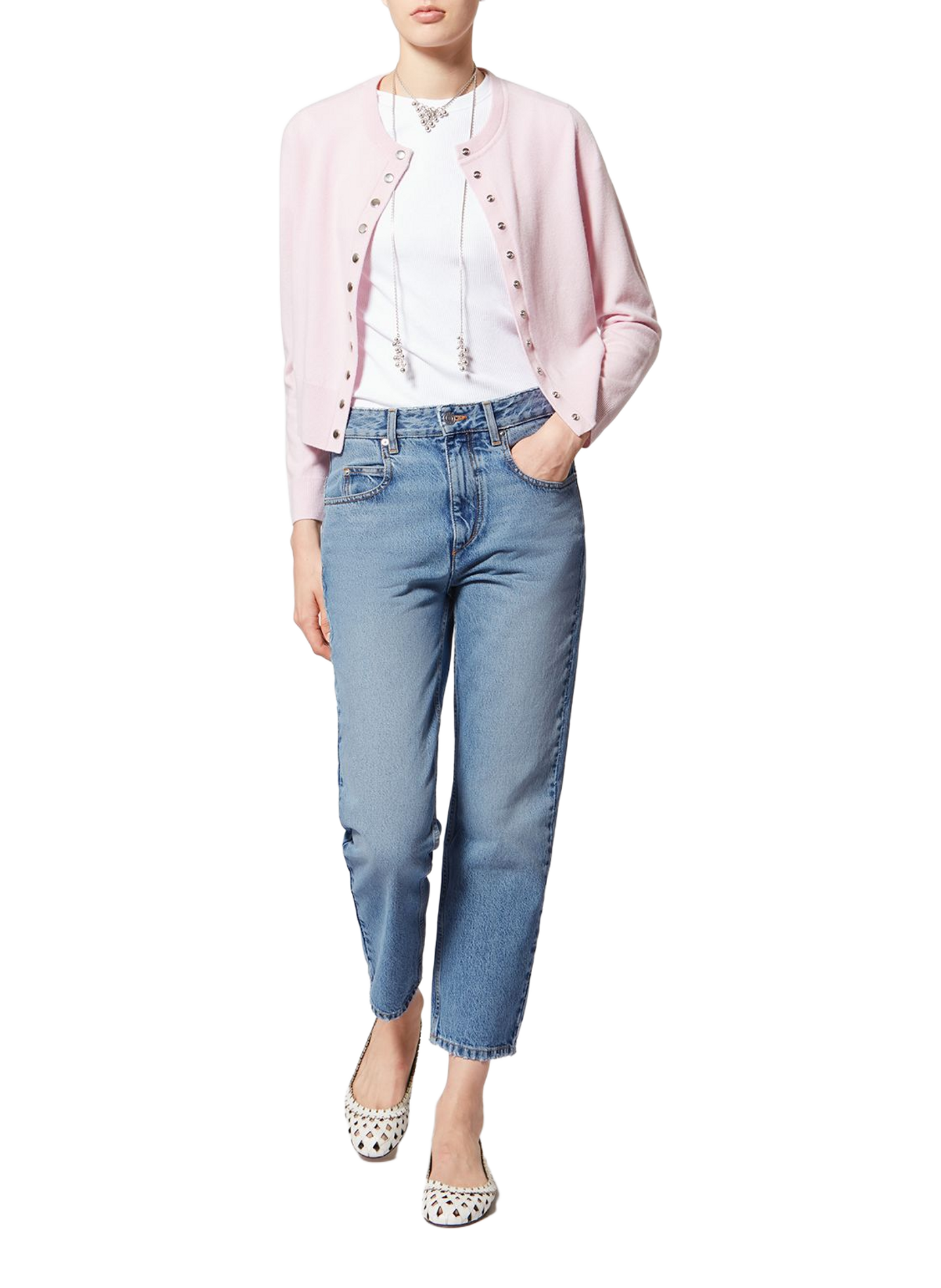 Dakota 7/8 length cotton denim jeans ISABEL MARANT Blue