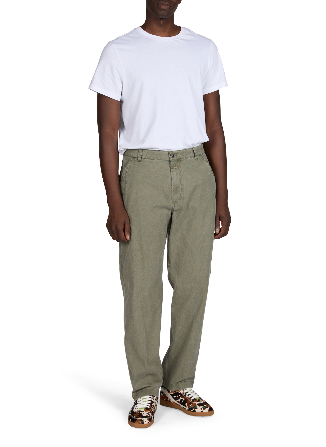 Pantalon chino Toledo en coton  CLOSED Vert