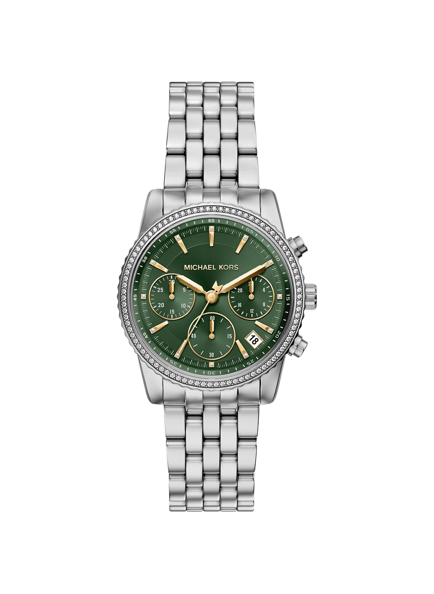 Montre quartz Bryant mini en acier inoxydable MICHAEL KORS MONTRES Vert