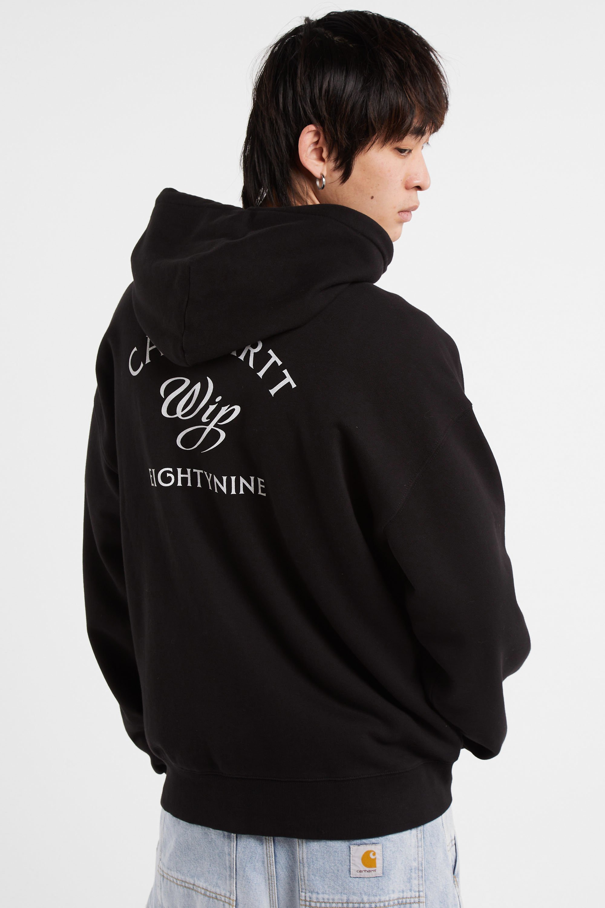 Hoodie zippé hooded eightynine sweat jacket CARHARTT WIP Noir
