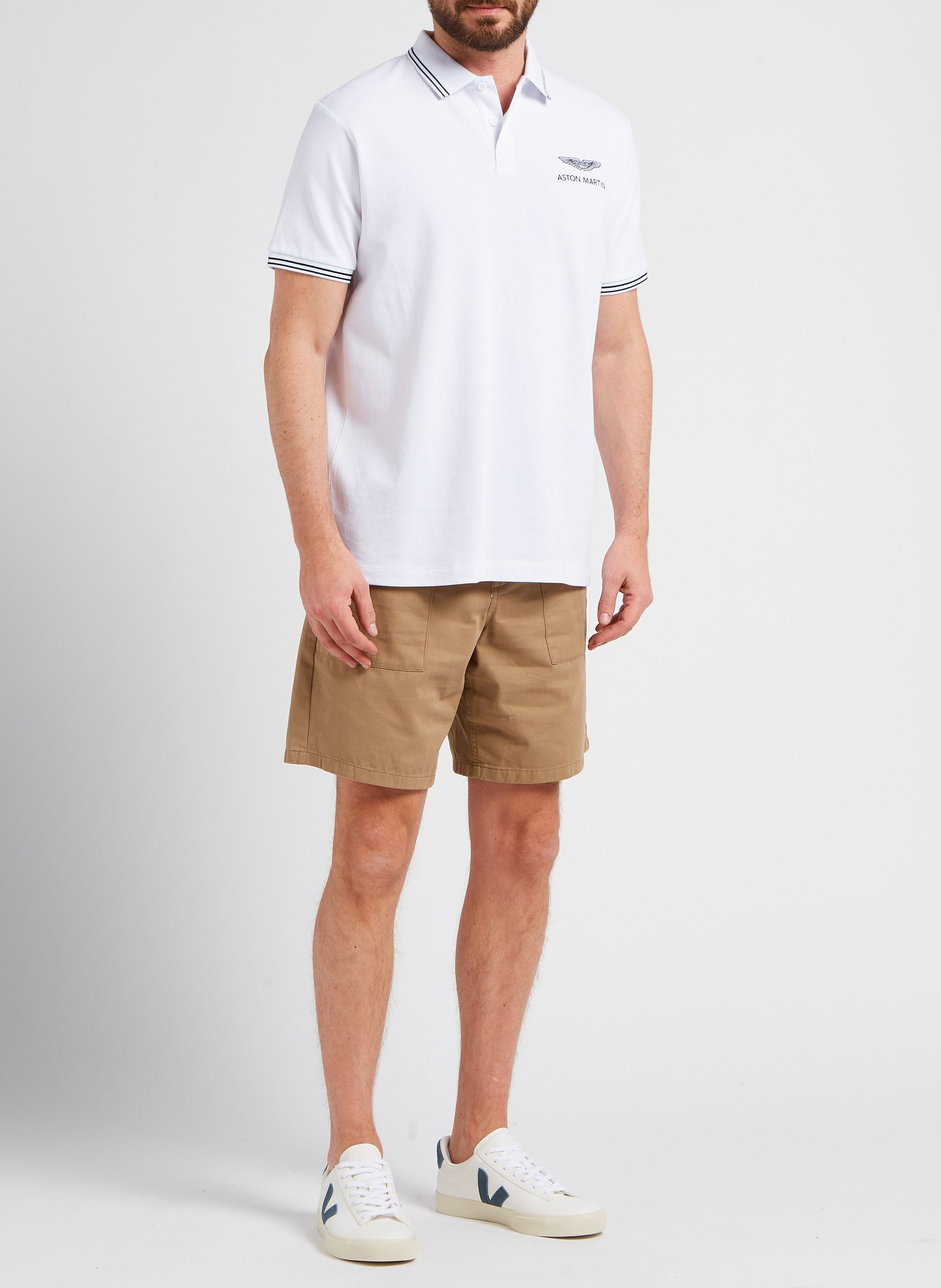 Baskets basses en cuir campo VEJA Blanc