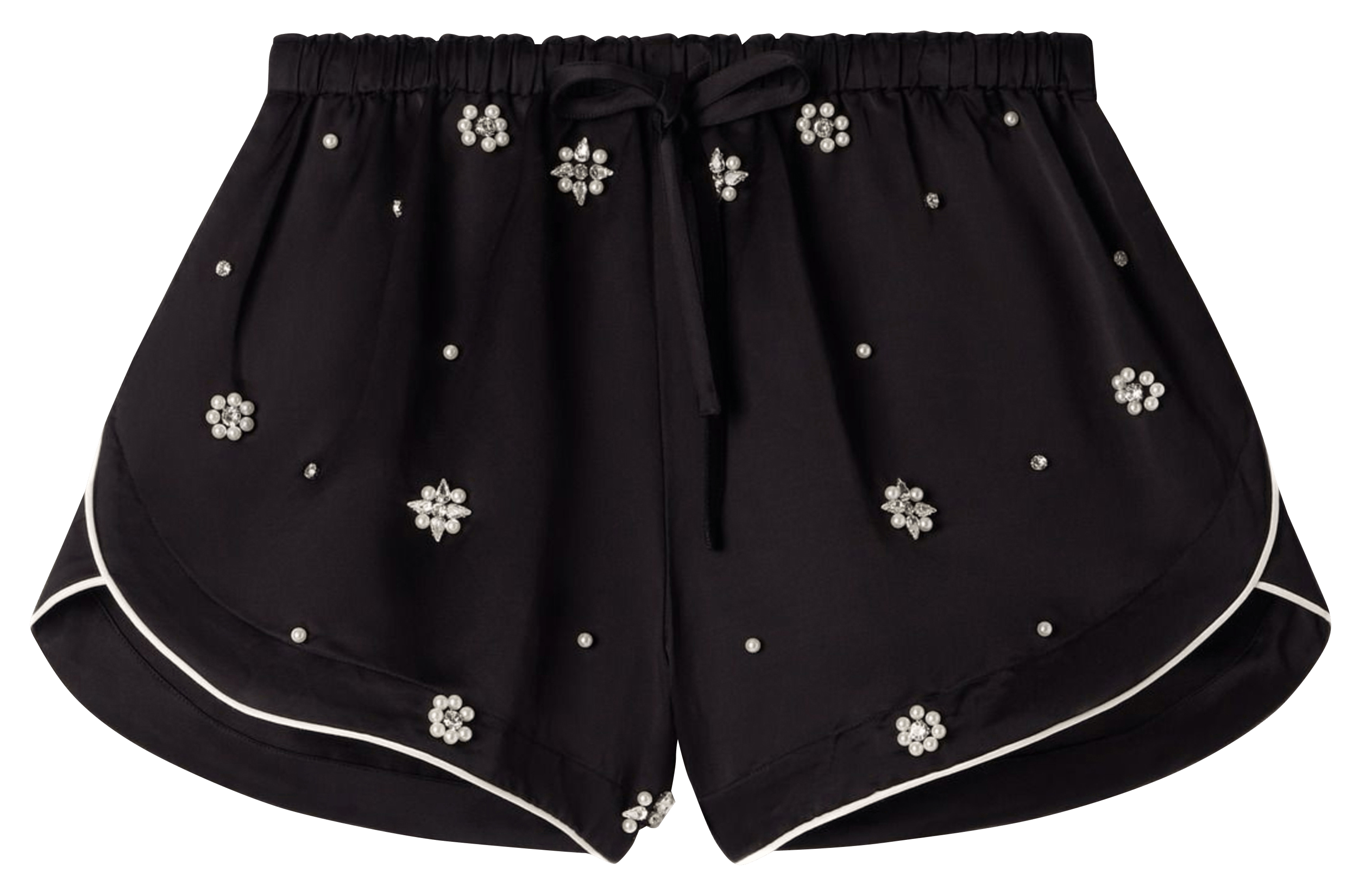 Short large strass et perles SANDRO Noir