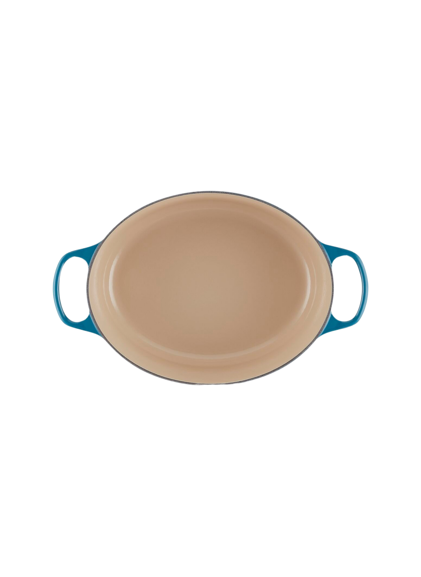 Ovale gusseiserner Schmortopf mit Emaillebeschichtung LE CREUSET Blau