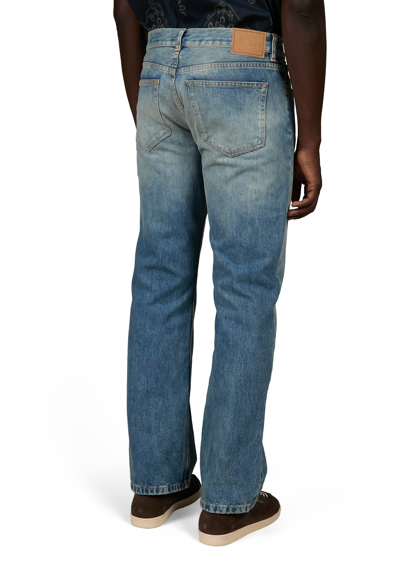 Jean droit Arrow en denim de coton JEANERICA DENIM Bleu