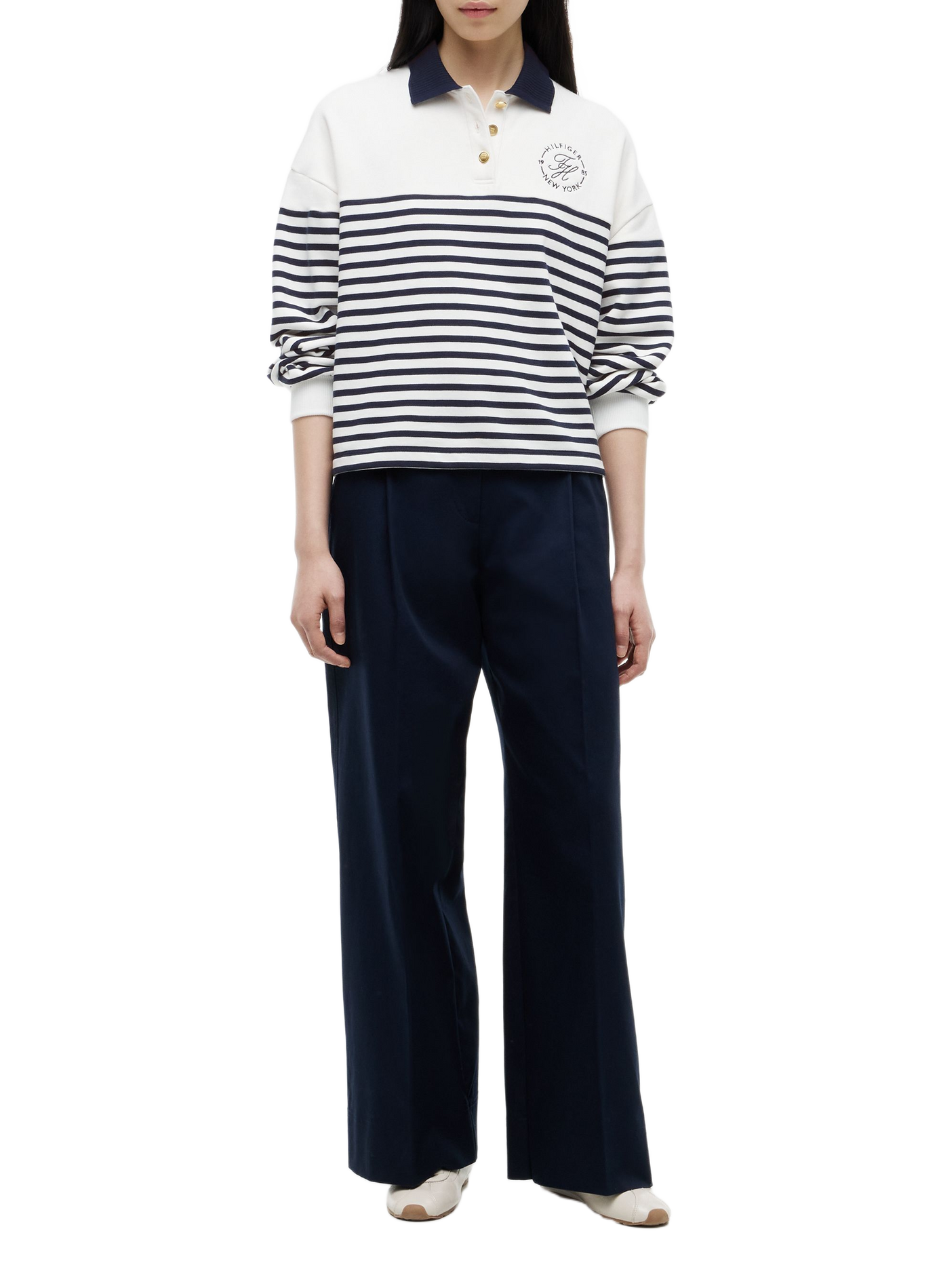 Cotton polo neck sweatshirt TOMMY HILFIGER Multicolour