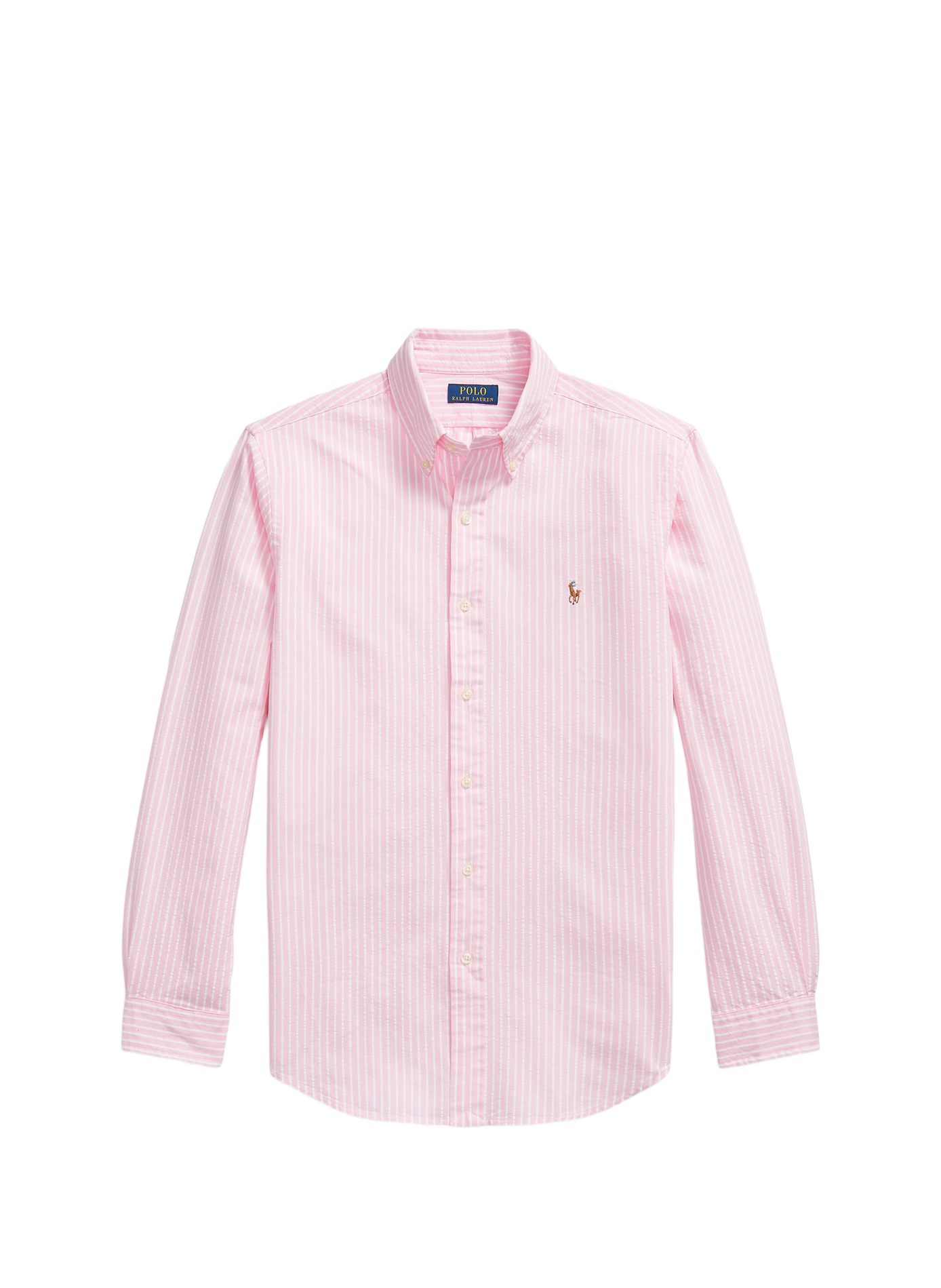 Straight striped cotton shirt POLO RALPH LAUREN Pink