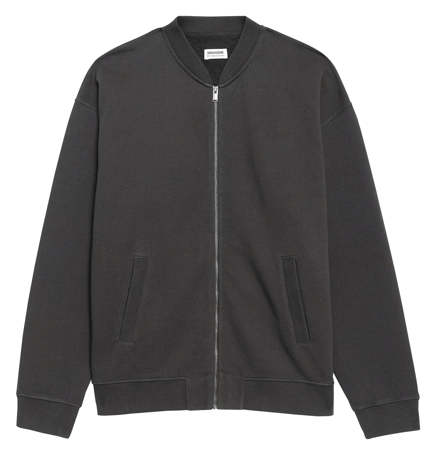 Sweat col rond en coton moy ZADIG&VOLTAIRE Gris