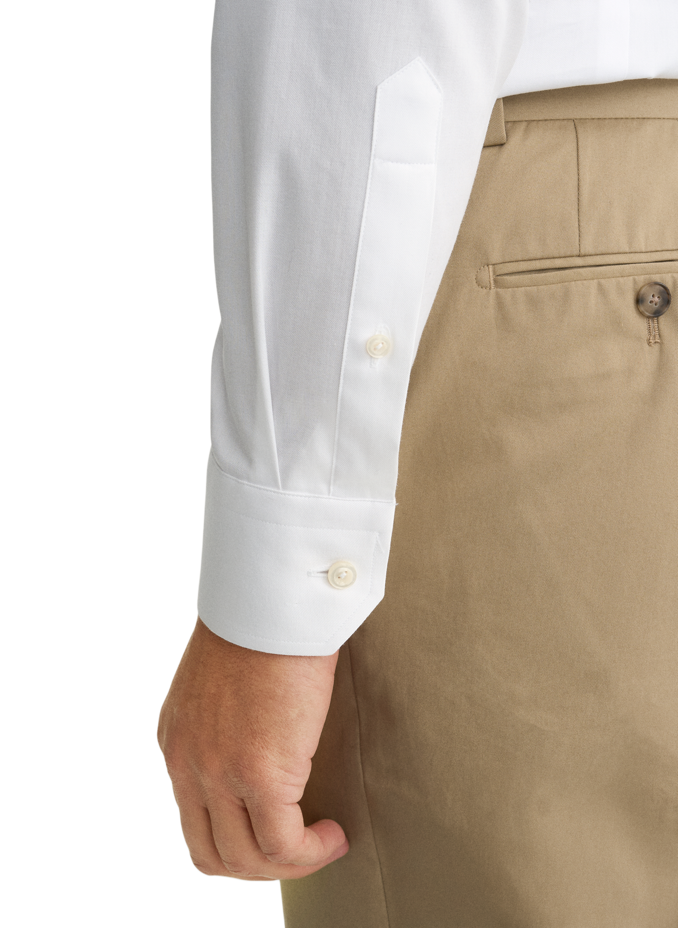 Chemise droite en coton ETON Blanc