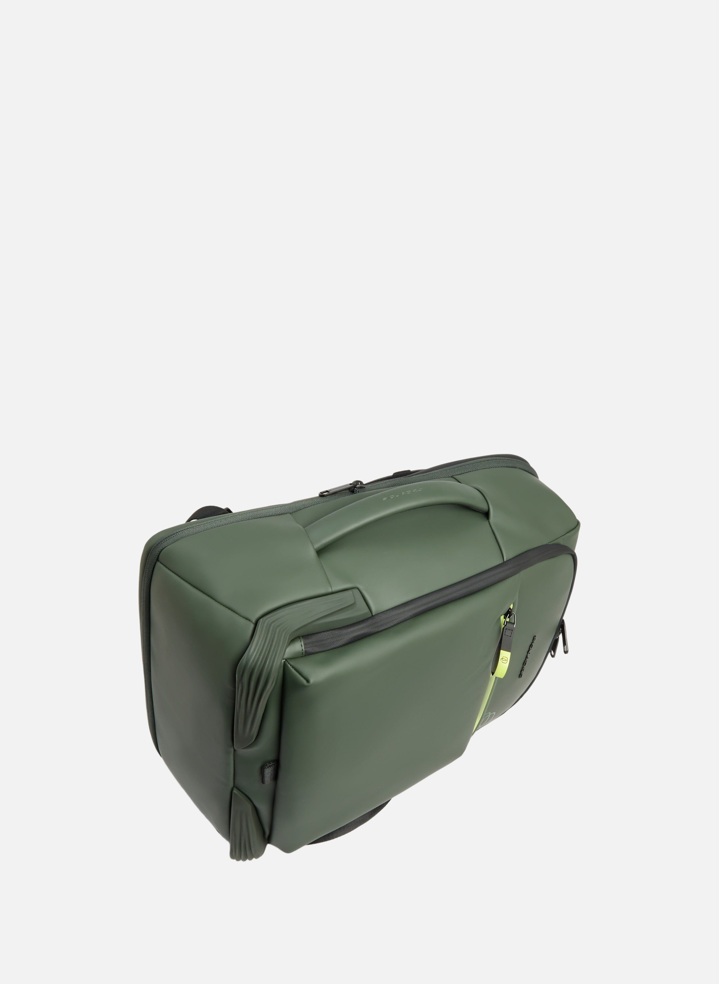 Waterafstotende reisrugzak voor laptop PIQUADRO Groen