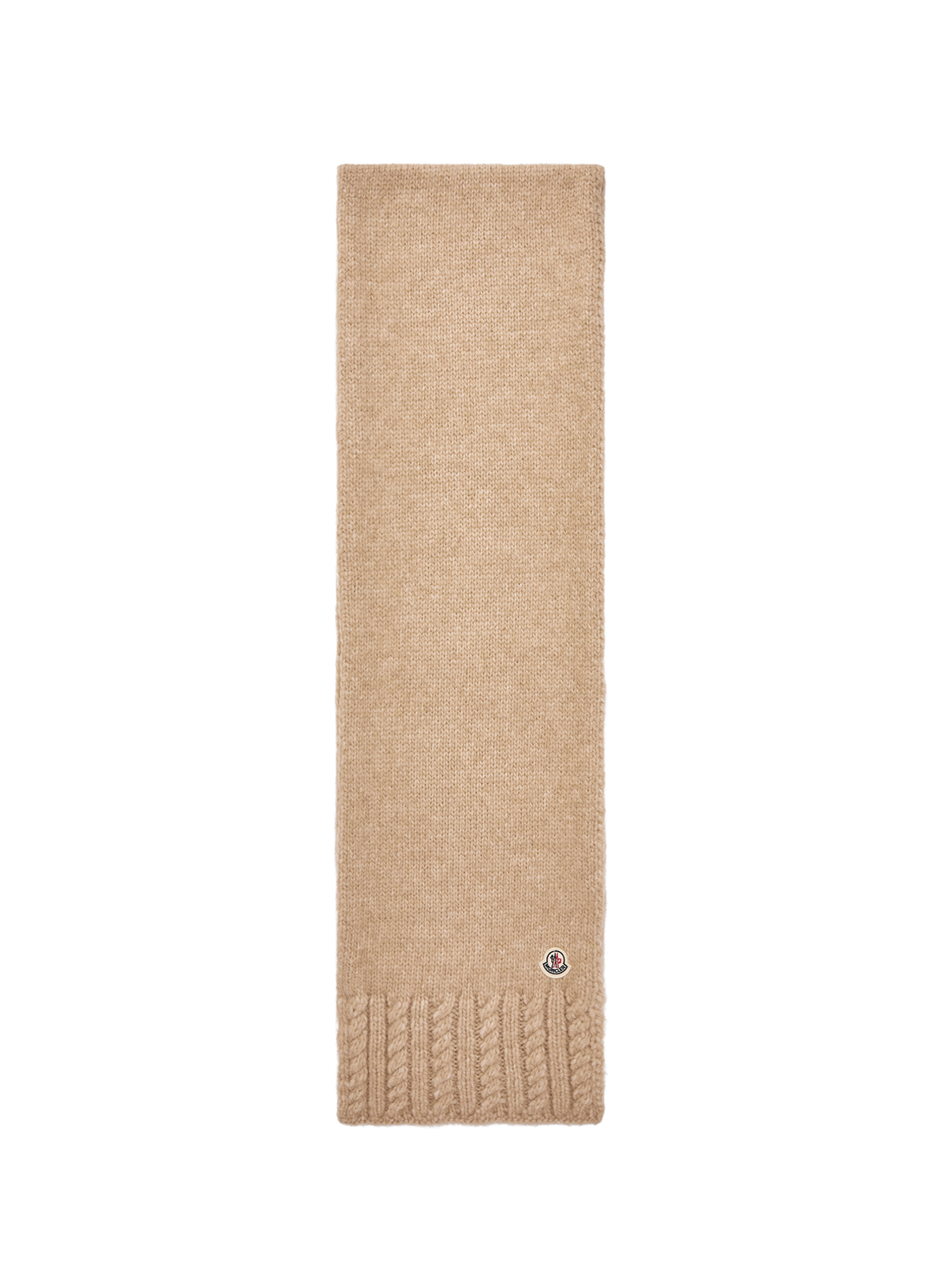 Echarpe en alpaga mélangé MONCLER Beige