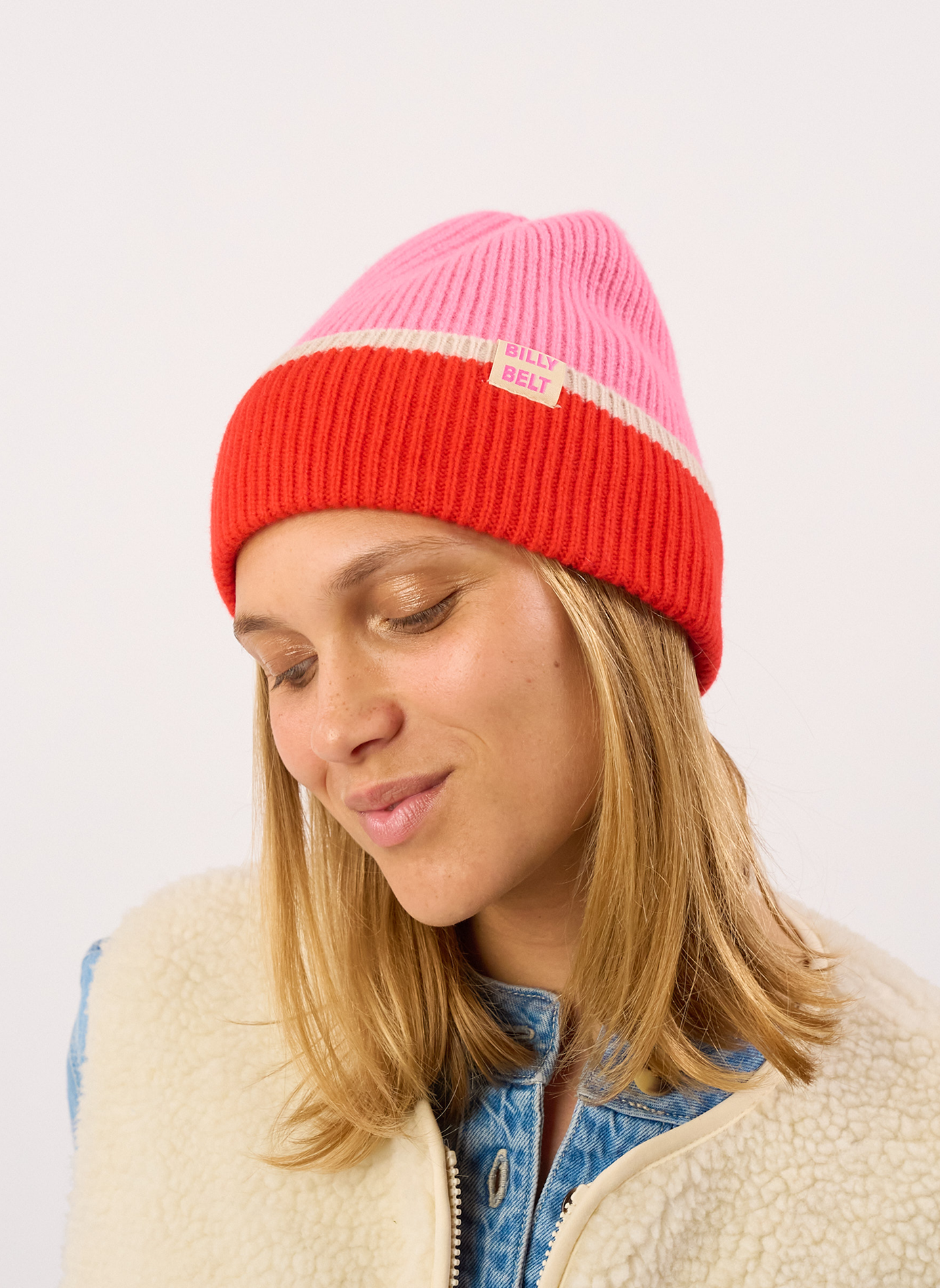 Bonnet en laine BILLYBELT Rose
