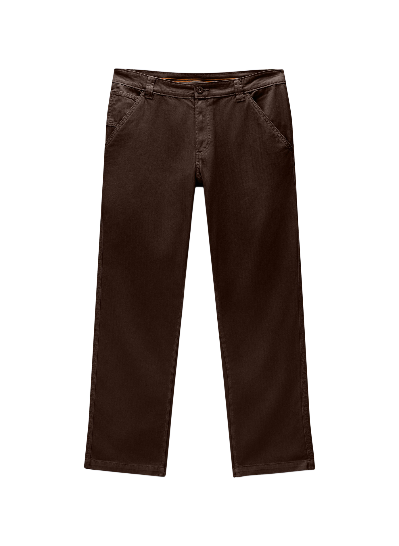 Solid straight cotton pants NAPAPIJRI Brown