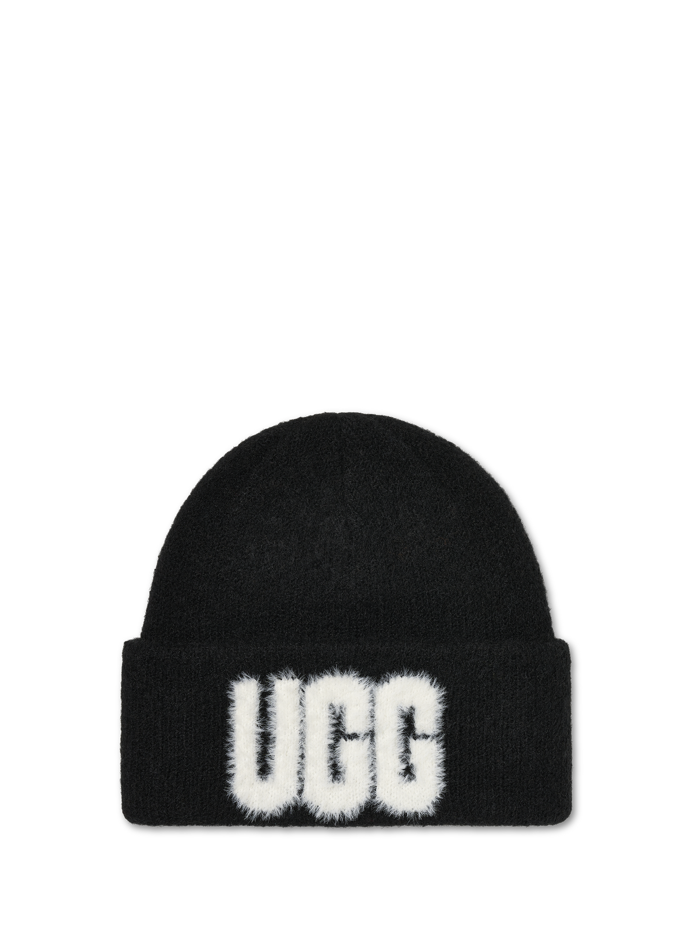 Turn-Up Beanie with Logo UGG Black