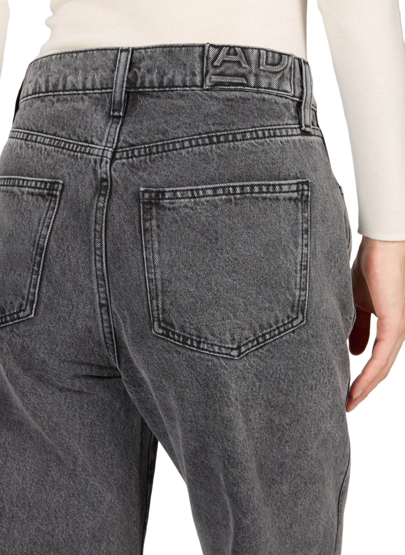 Wide cotton jeans | Grey ADOLFO DOMINGUEZ Women