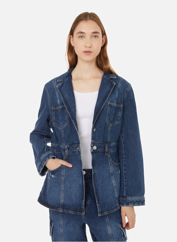 Women's fitted denim jacket online