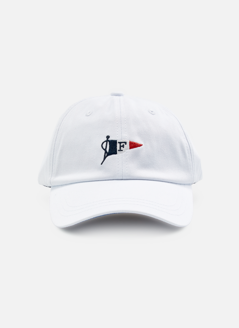 قبعة قطنية بشعار أبيضFACONNABLE 