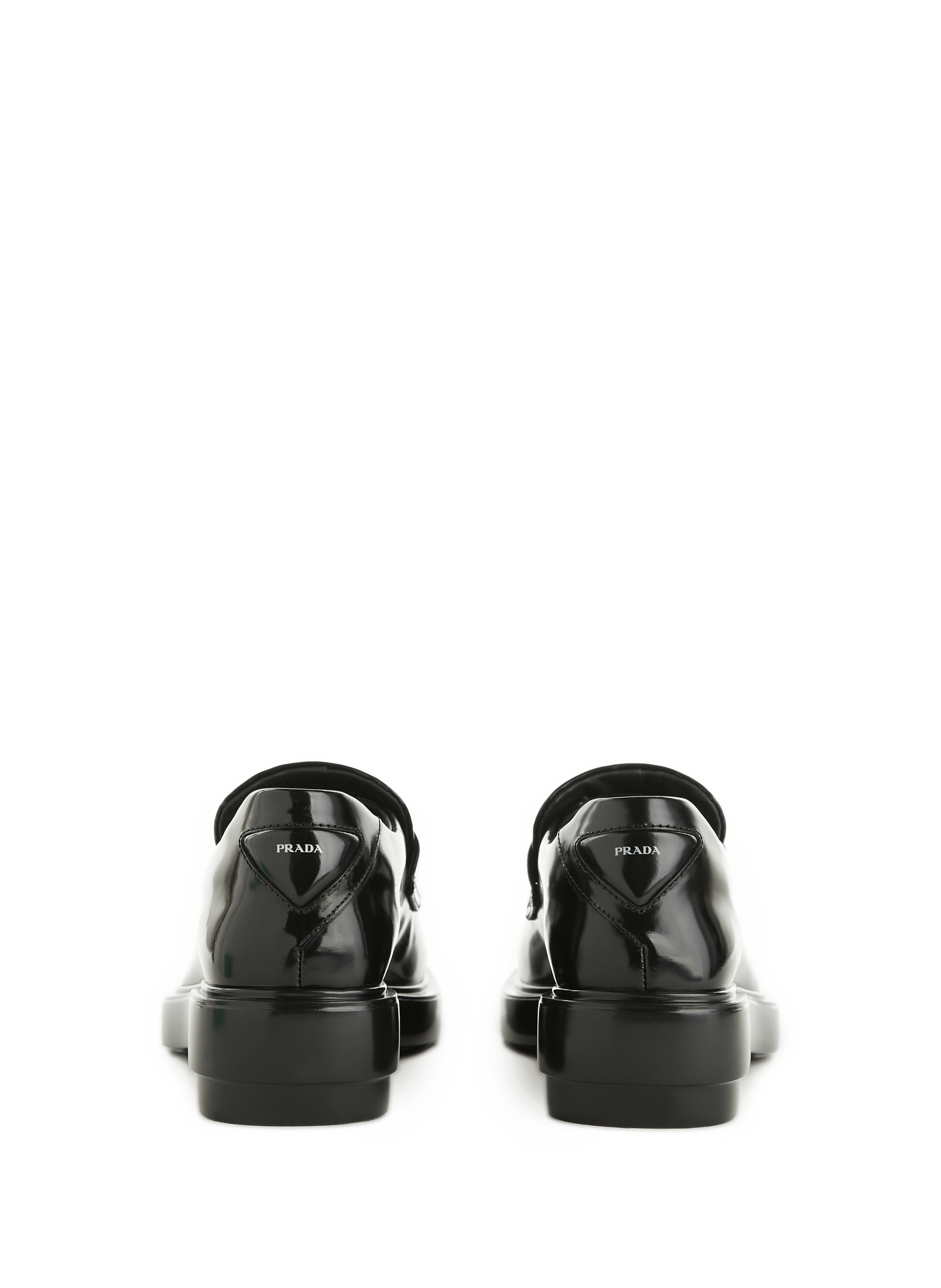 Smooth leather loafers PRADA Black