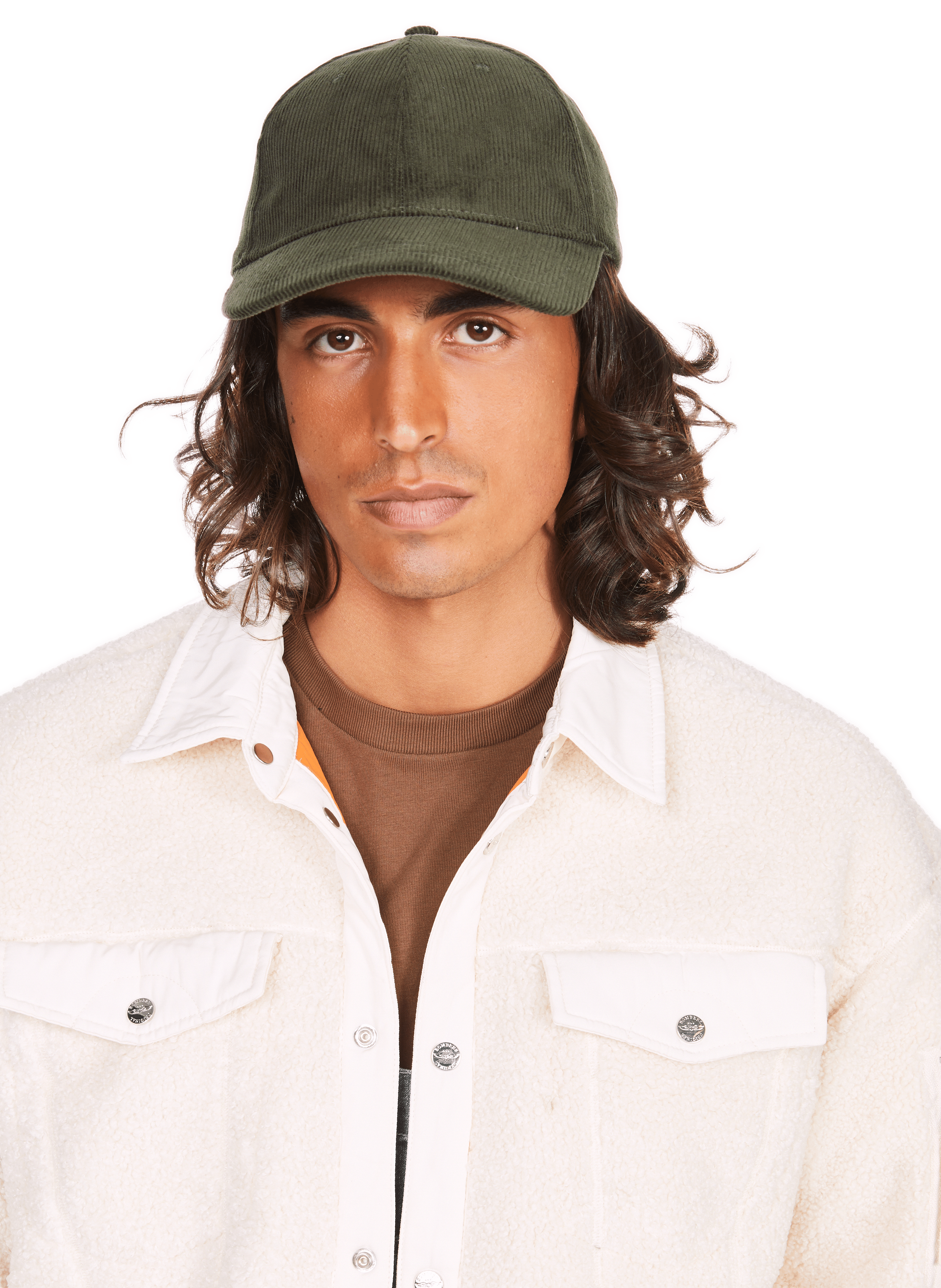 Casquette en velours côtelé en coton SAISON 1865 Vert